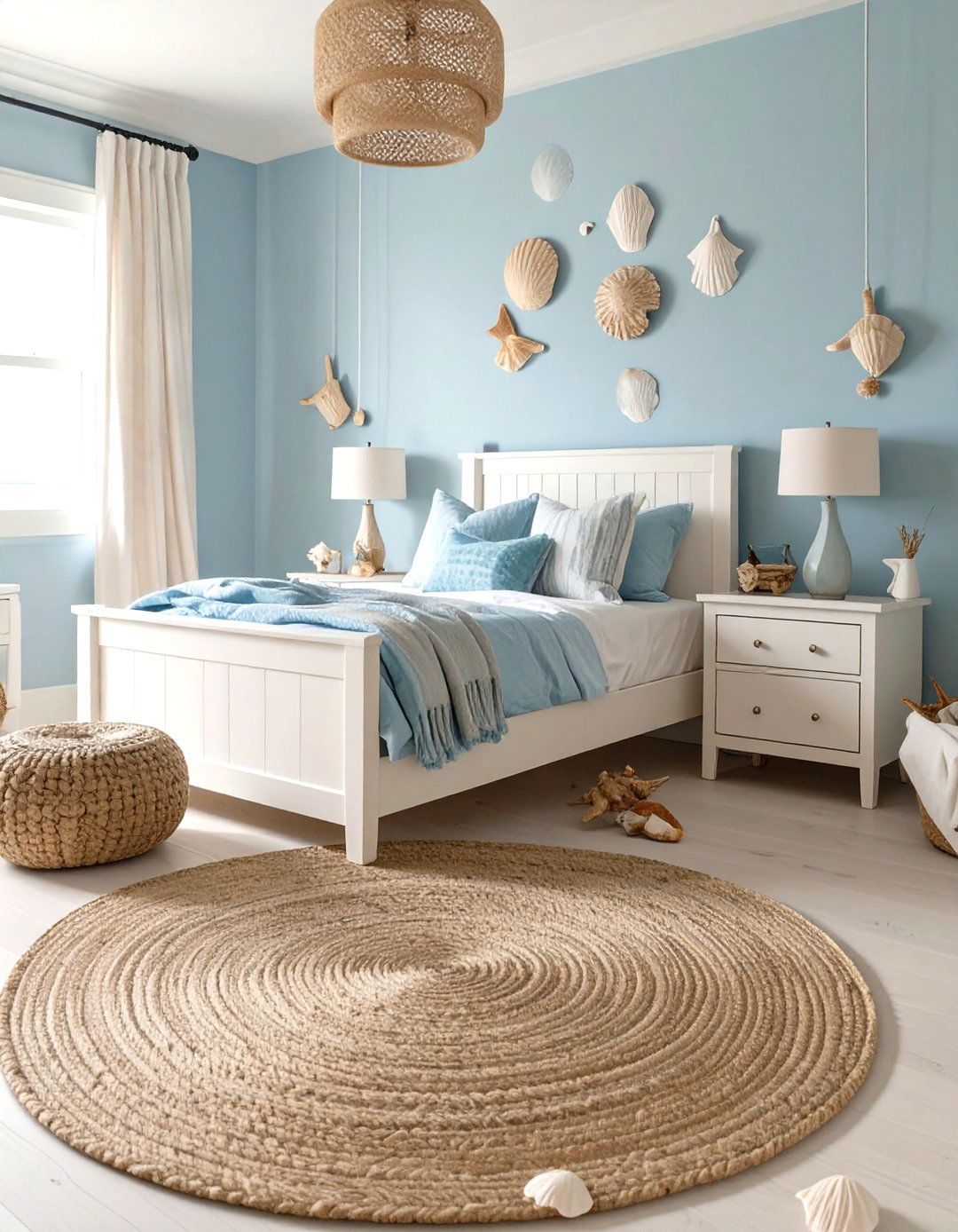 A Calming Coastal Blue Bedroom - 30 boys bedroom paint ideas