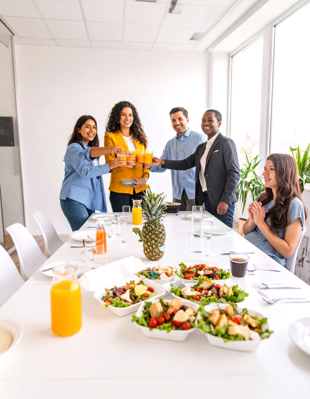 A Catered Team Luncheon - 30 work baby shower ideas