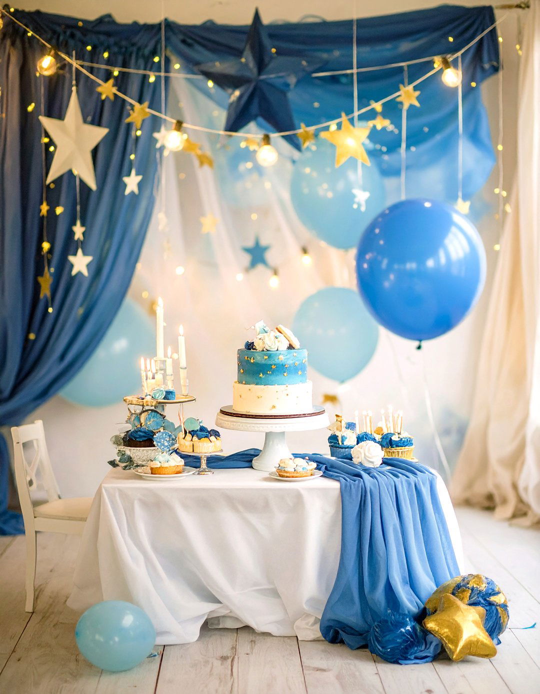 A Celestial Twinkle Twinkle Little Star Baby Shower - 30 neutral baby shower ideas