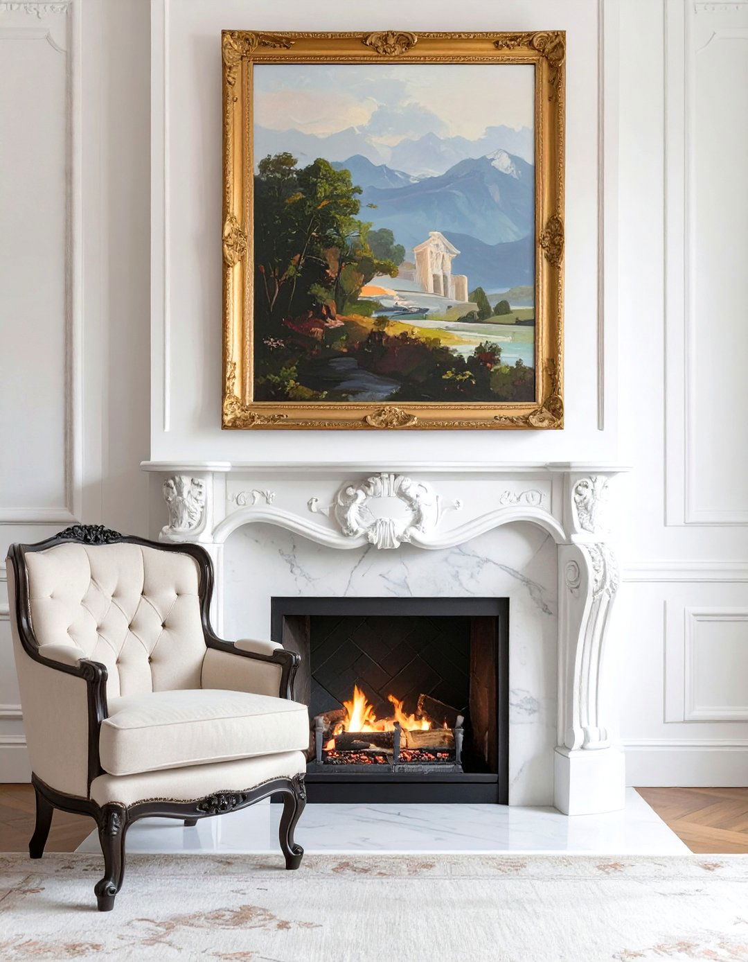 A Central and Commanding Fireplace - 30 what is traditional interior design ideas