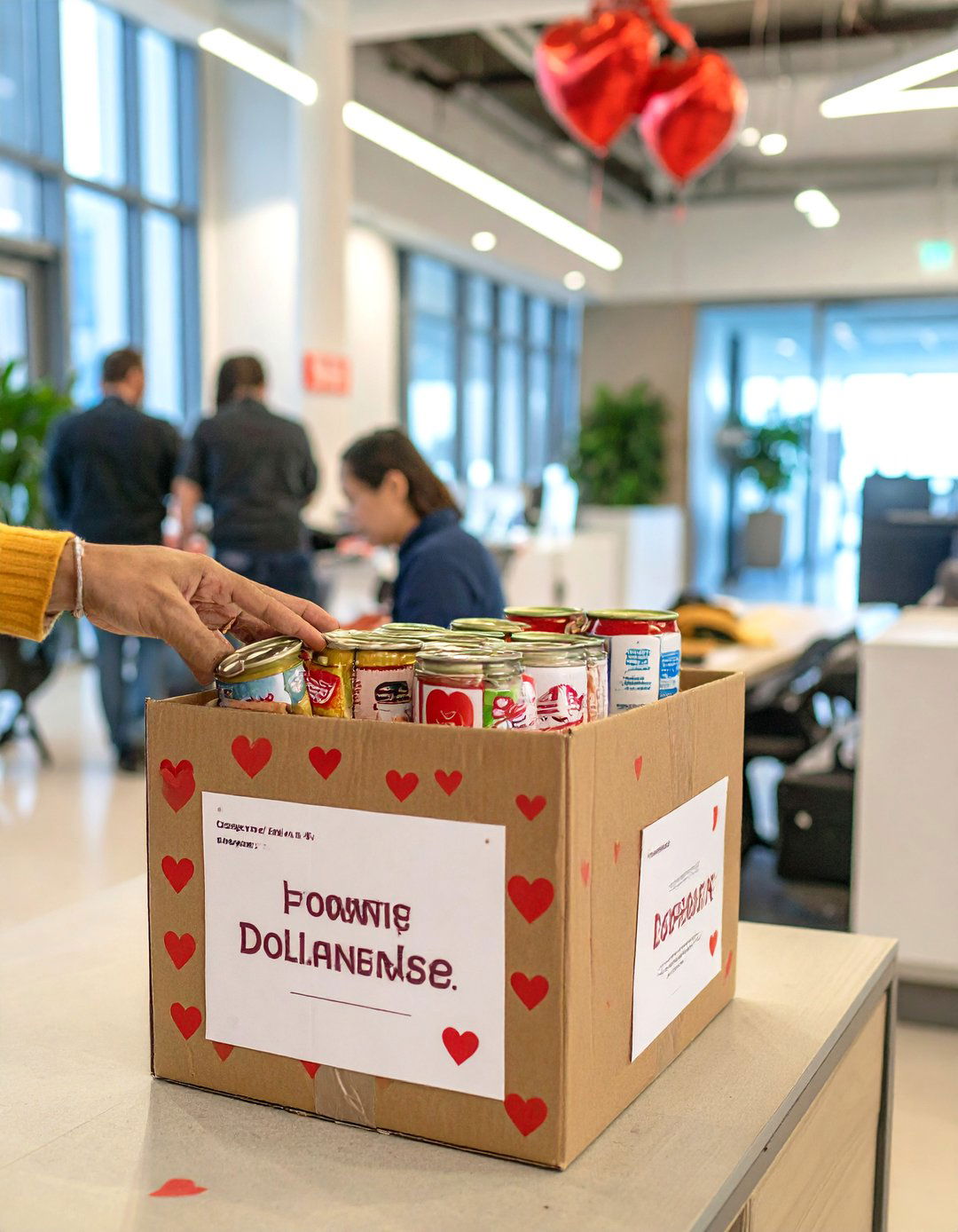 A Charity Drive - 30 office valentines day ideas
