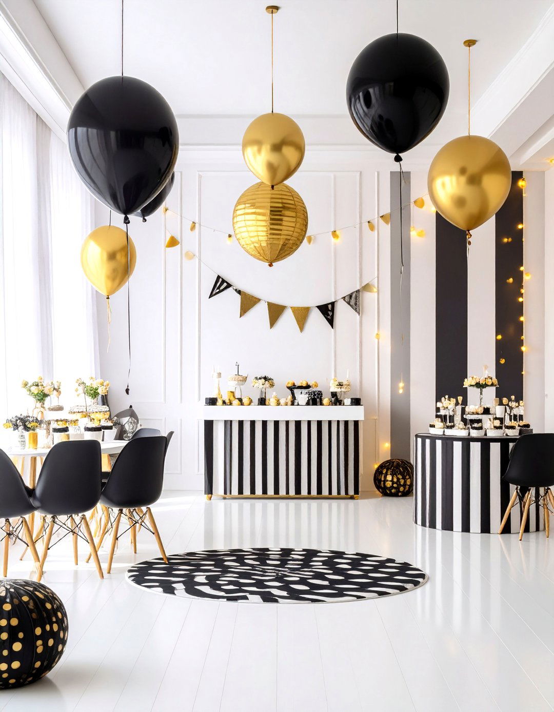 A Chic Black and White Baby Shower - 30 baby shower ideas