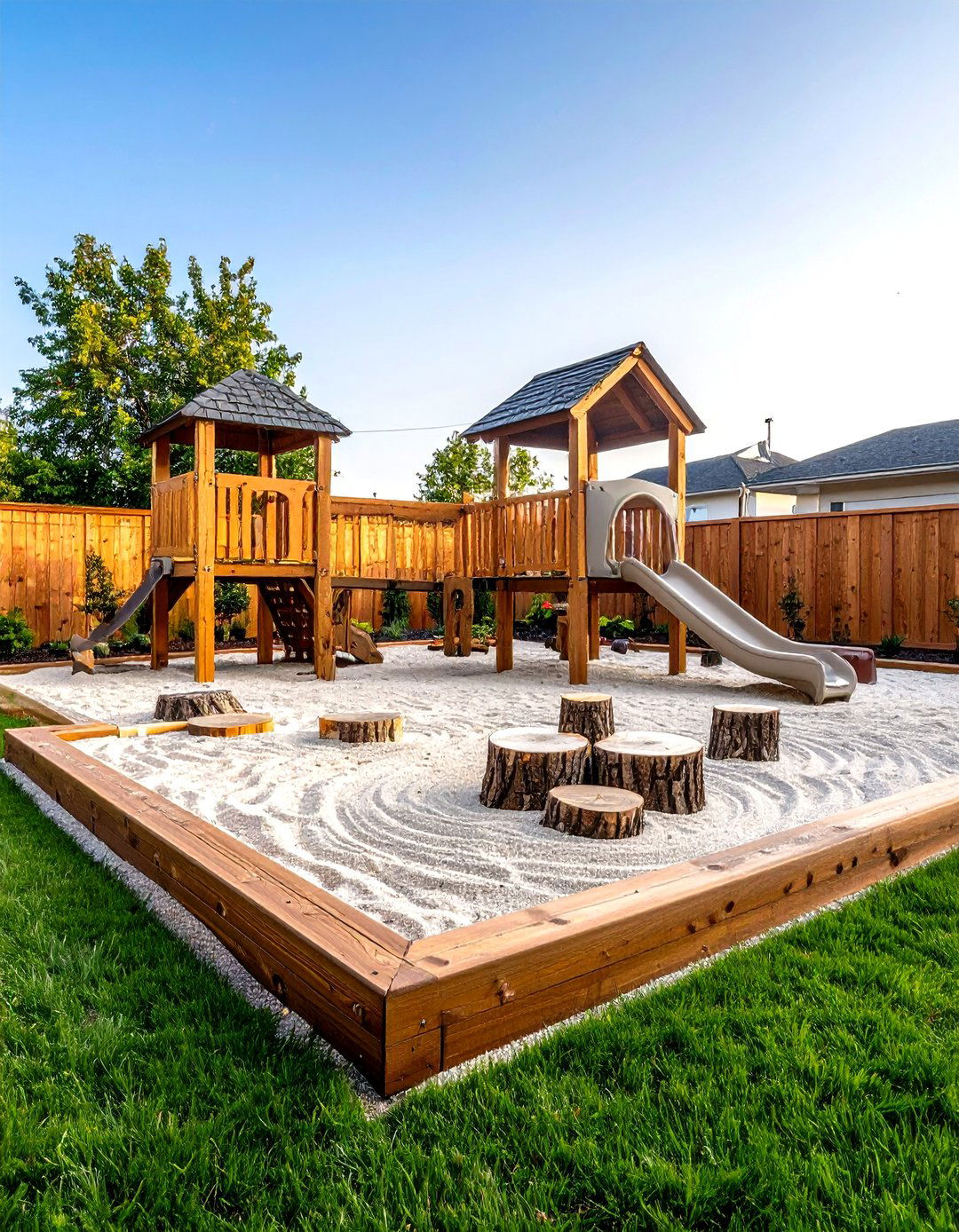 A Child Friendly Natural Playscape - 30 residential landscape design ideas