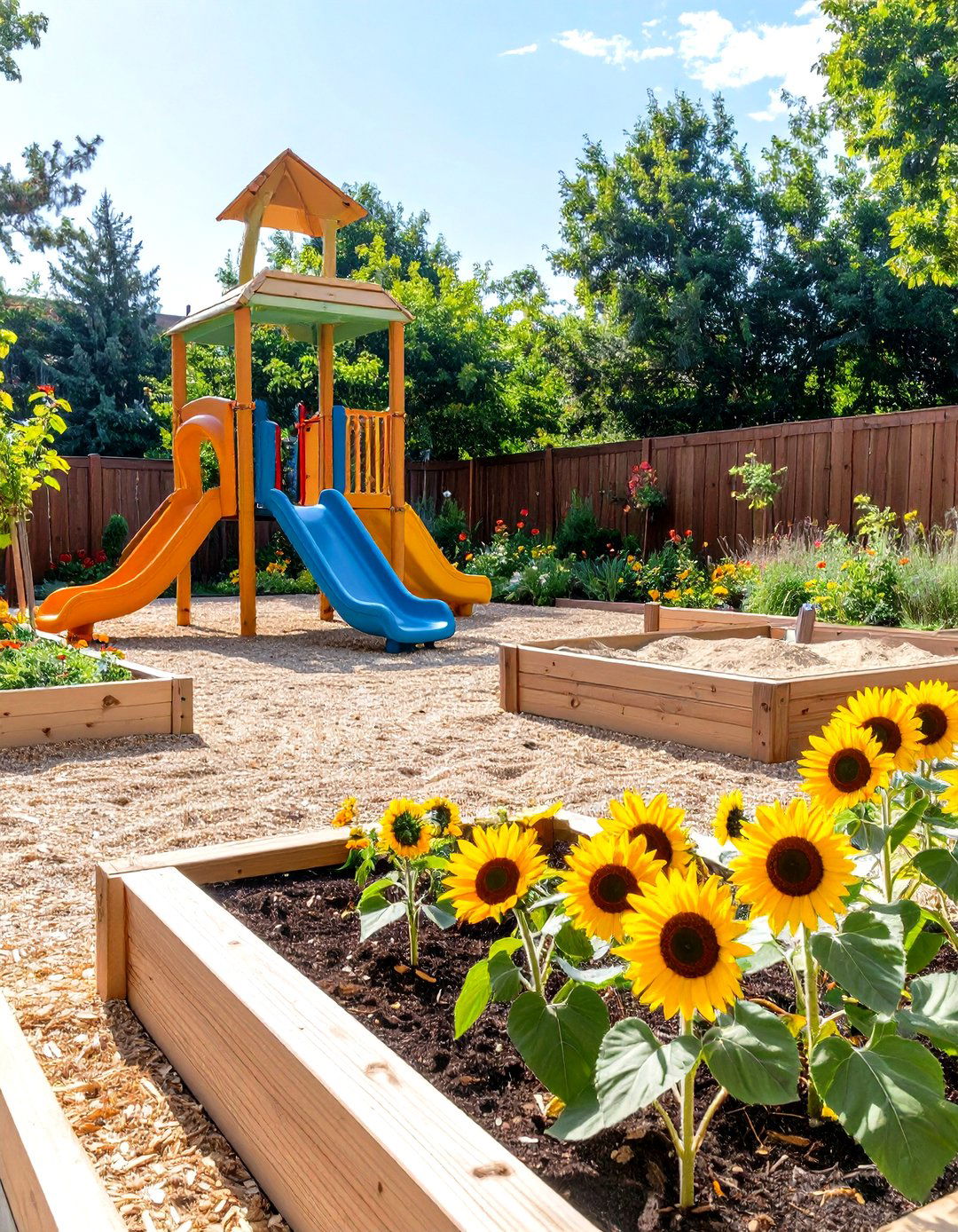 A Child Friendly Play Garden - 30 free landscape design online ideas