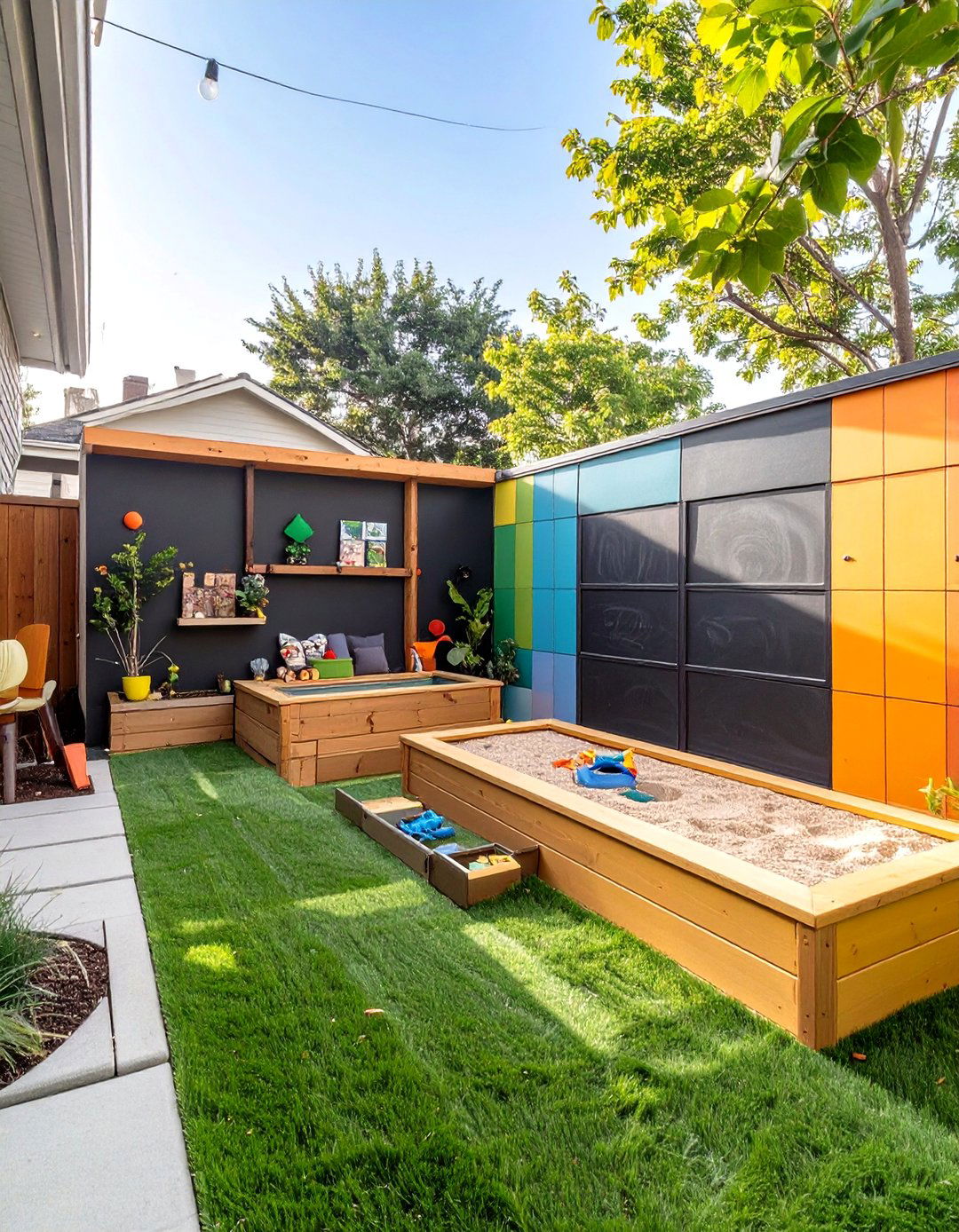 A Child Friendly Play Zone - 30 ai small backyard design ideas