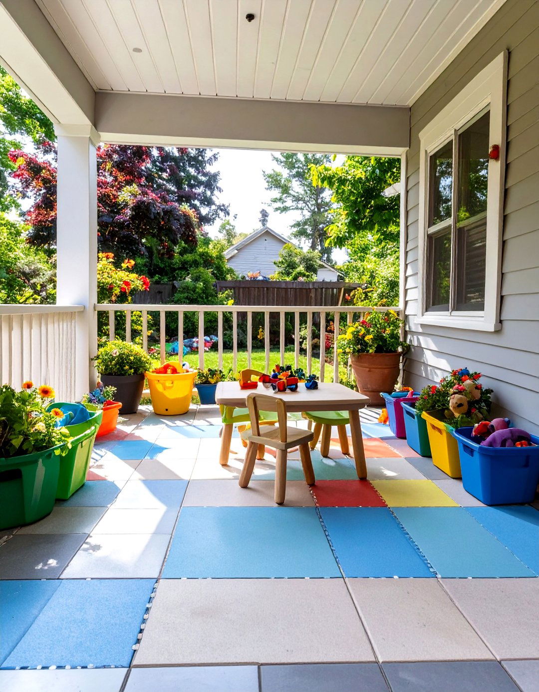 A Childs Play Zone Porch - 30 backyard porch ideas