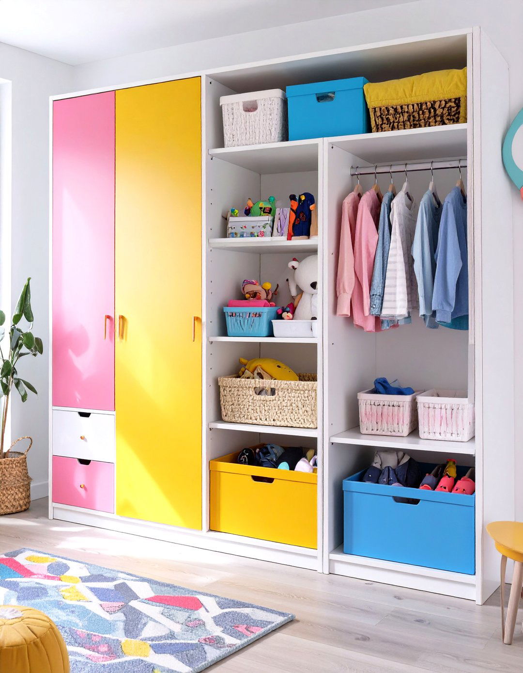 A Childs Playful and Accessible Closet - 30 ikea closet ideas