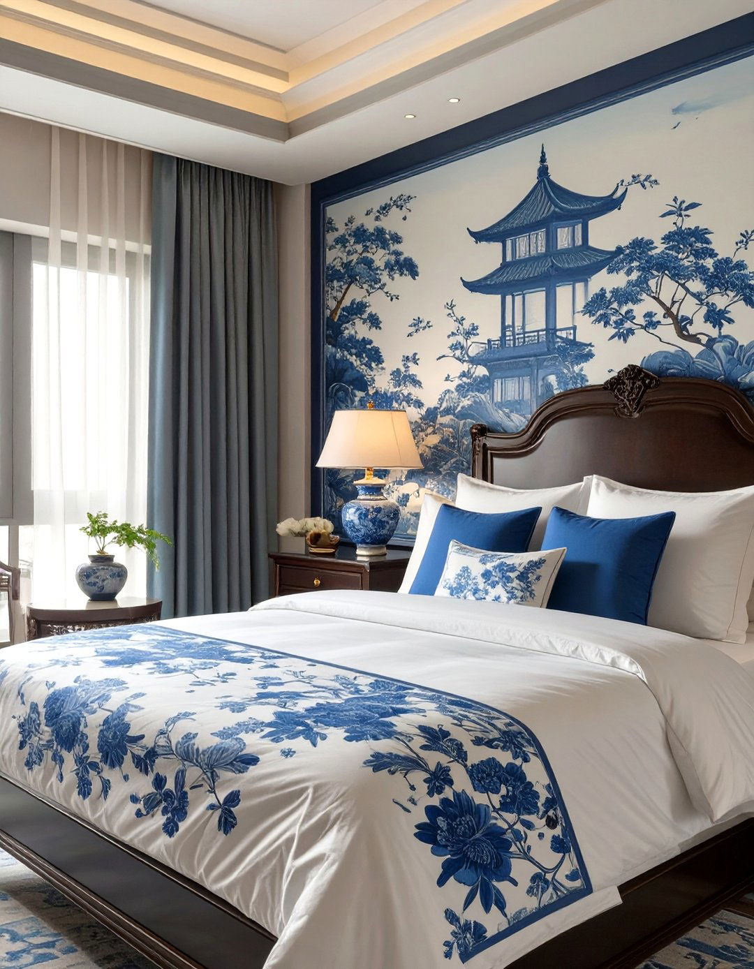 A Chinoiserie Inspired Bedroom