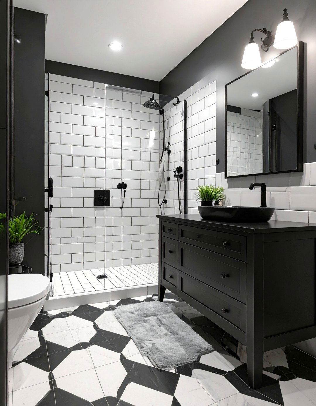 A Classic Black and White Contrast - 30 harmony in interior design ideas