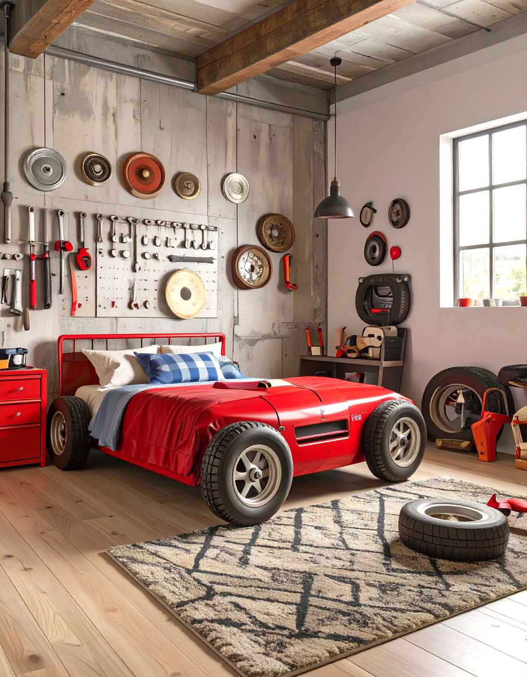 A Classic Car Garage Bedroom - 30 cool boys bedroom ideas