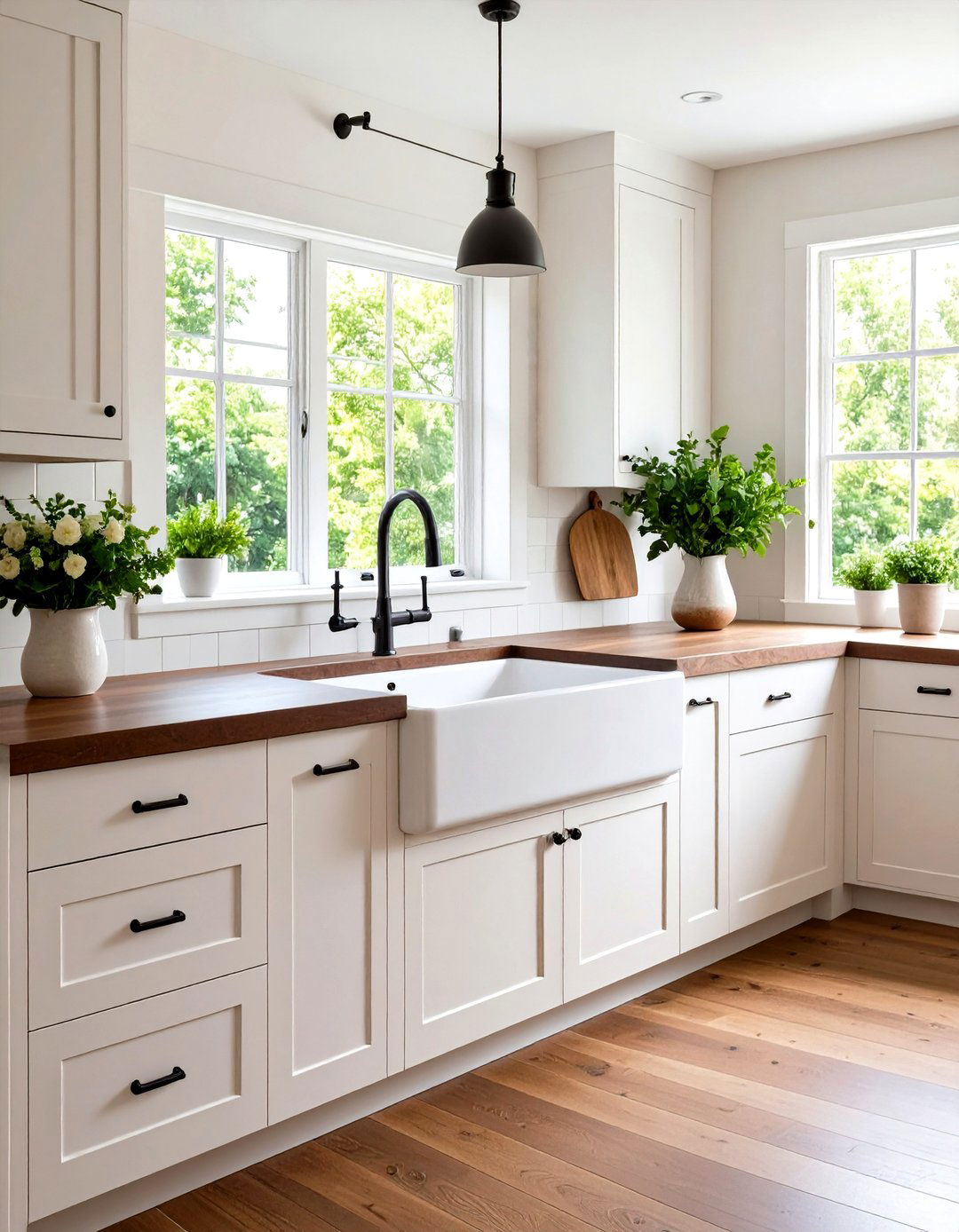 A Classic Farmhouse Sink - 30 rustic interior design ideas