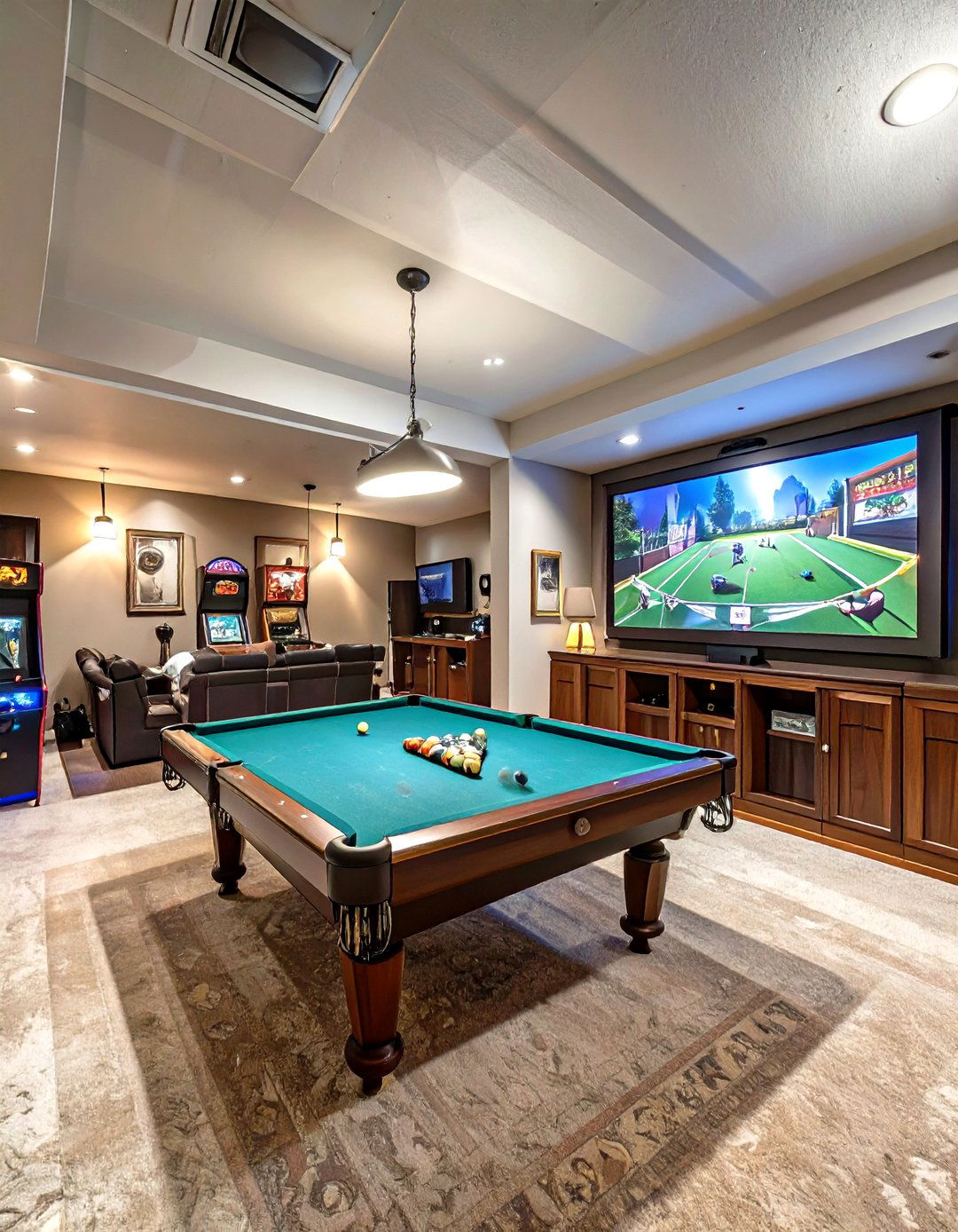 A Classic Game Room and Arcade - 30 basement finishing ideas