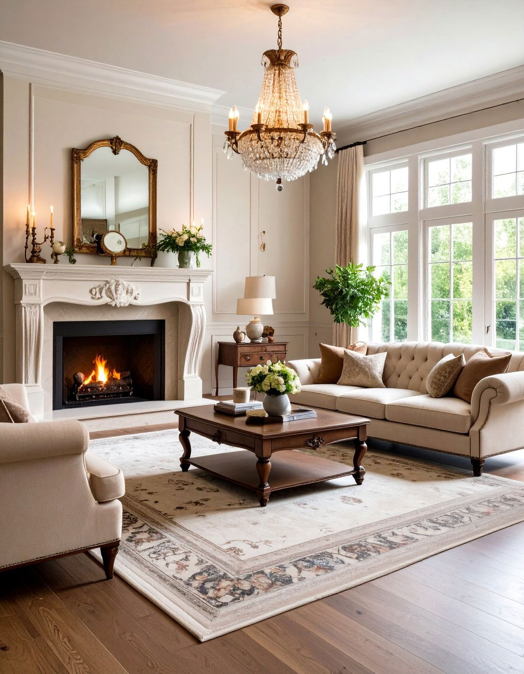 A Classic Traditional Living Room - 30 interior decor ideas for living room