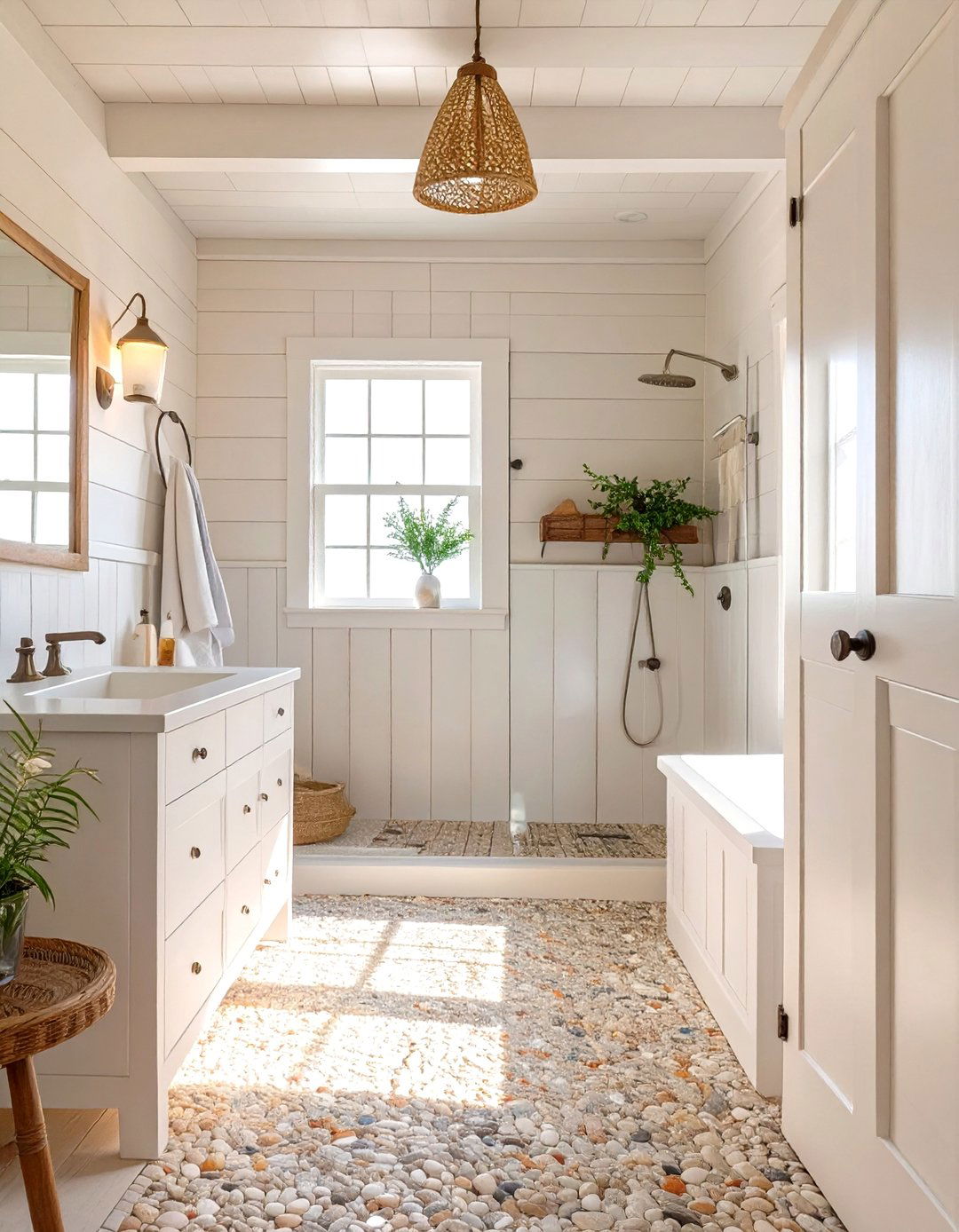 A Coastal Beach House Bathroom - 30 bathroom renovation ideas