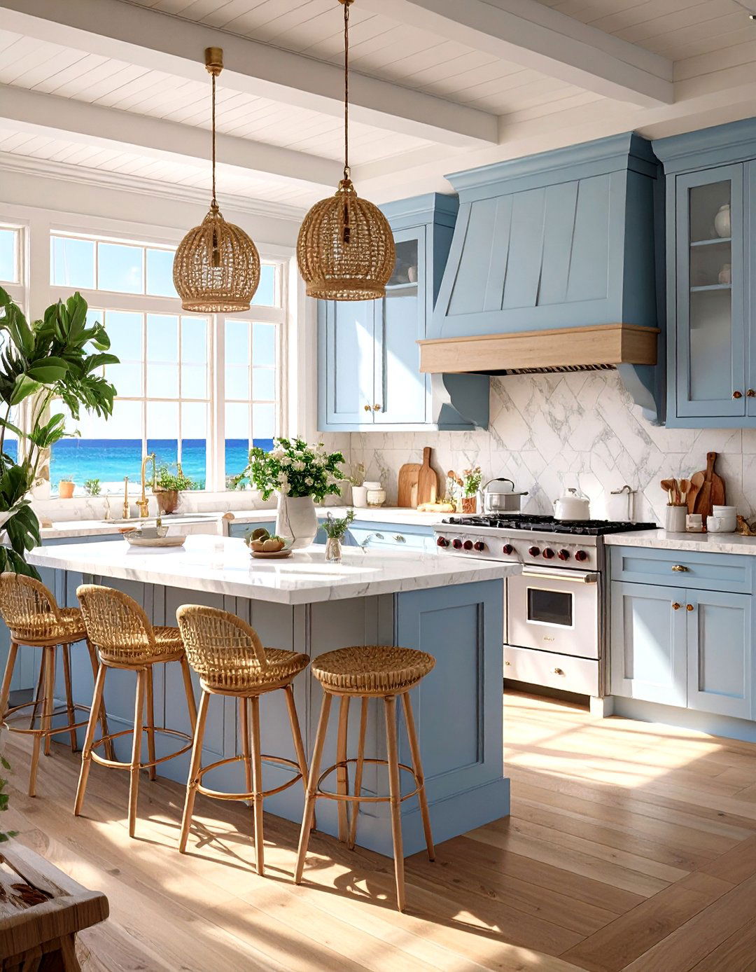 A Coastal Beach House Kitchen Vibe - 30 online kitchen design tool ideas