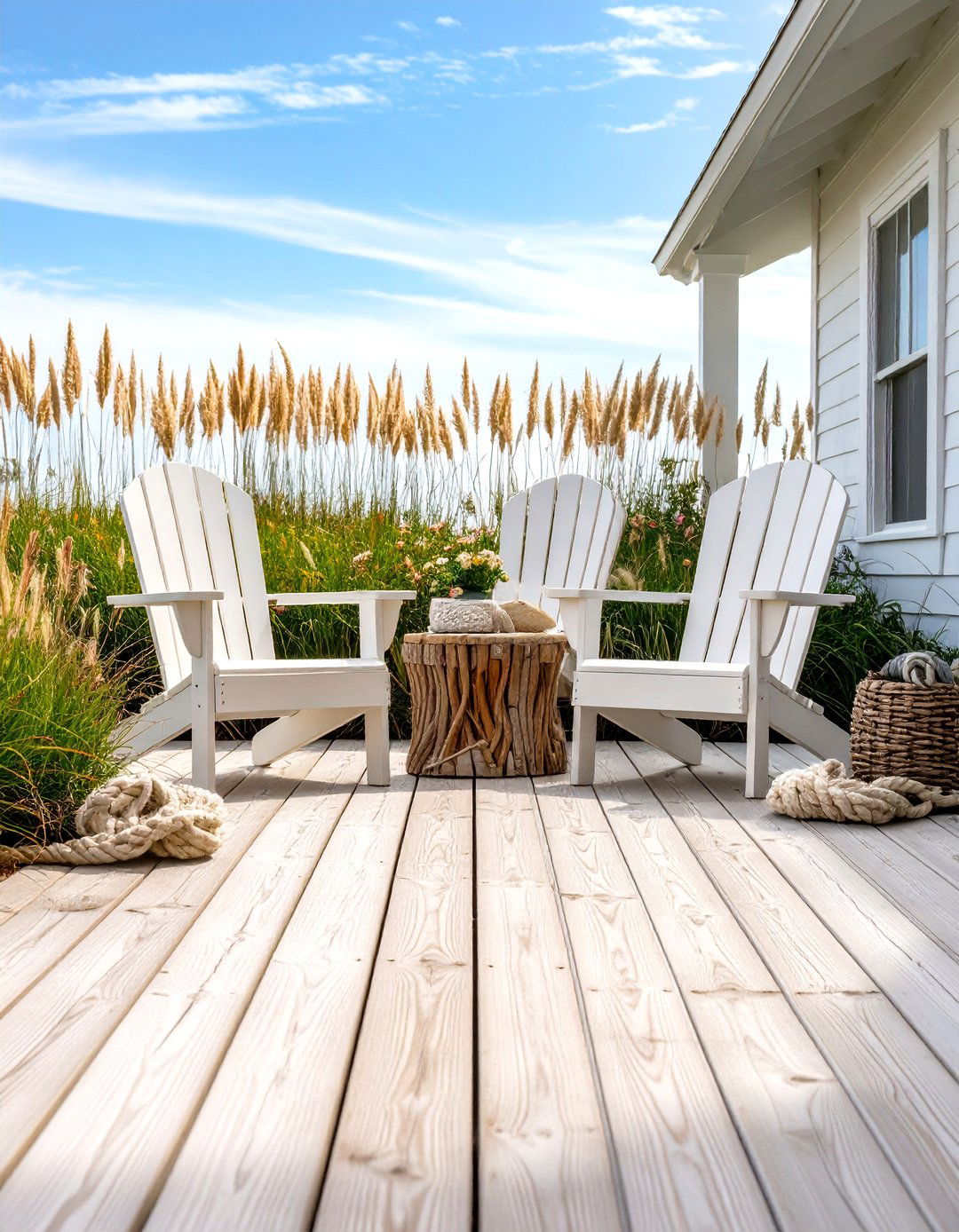 A Coastal Beach House Patio - 30 diy patio ideas