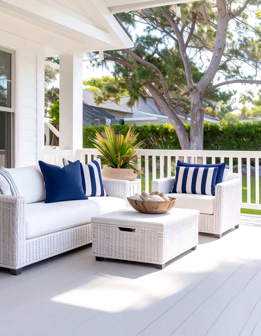 A Coastal Beach Inspired Deck - 30 outdoor  decoration ideas