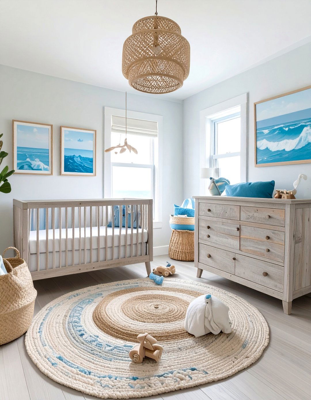 A Coastal Beach Nursery - 30 nursery theme ideas