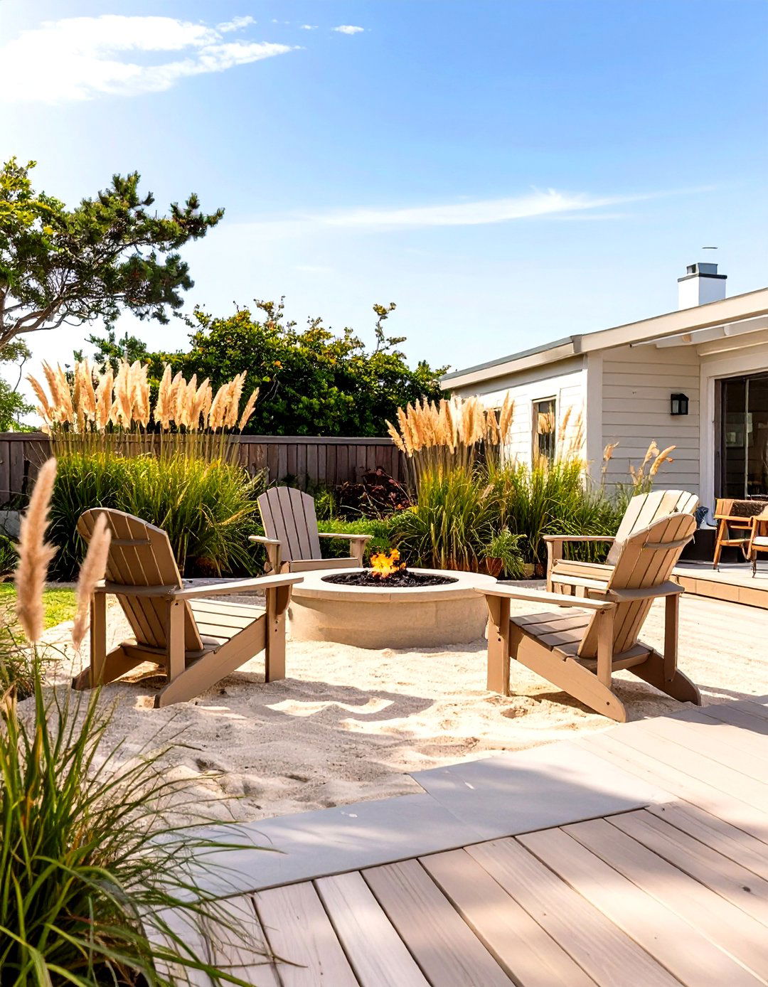 A Coastal Beach Style Backyard - 30 outdoor backyard ideas