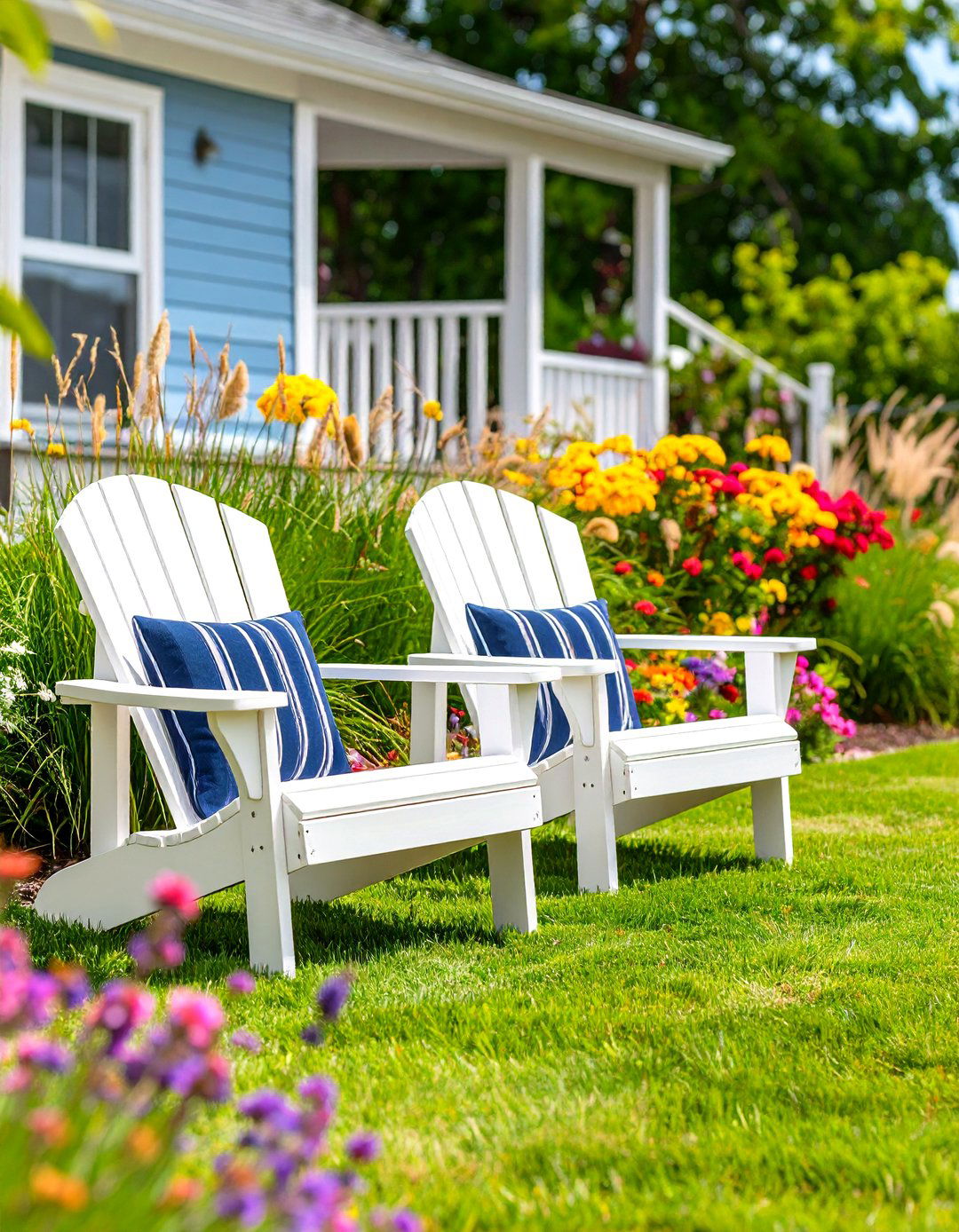 A Coastal Beach Vibe Patio - 30 diy backyard ideas