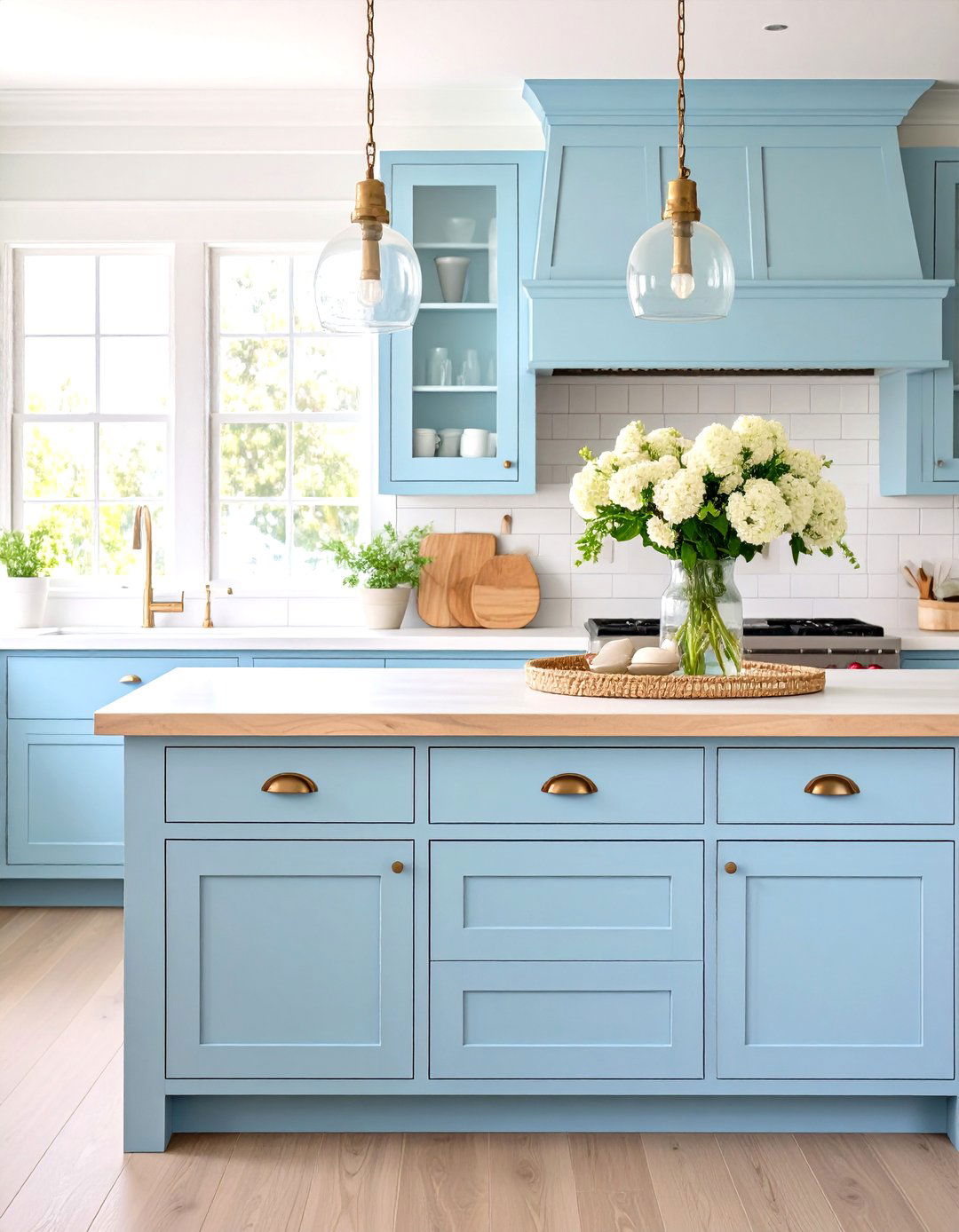 A Coastal Breeze Kitchen Island - 30 kitchen island decor ideas
