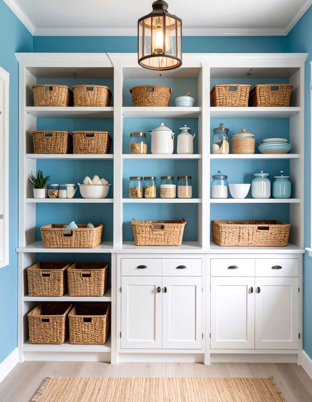 A Coastal Breeze Kitchen Pantry - 30 kitchen pantry organization ideas