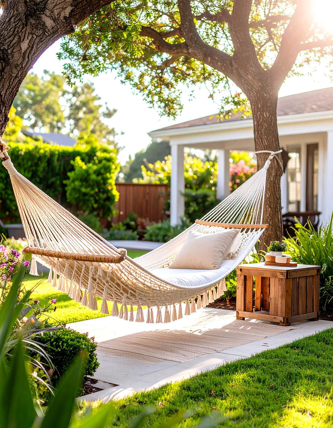A Coastal Hammock Relaxation Zone - 30 easy backyard ideas