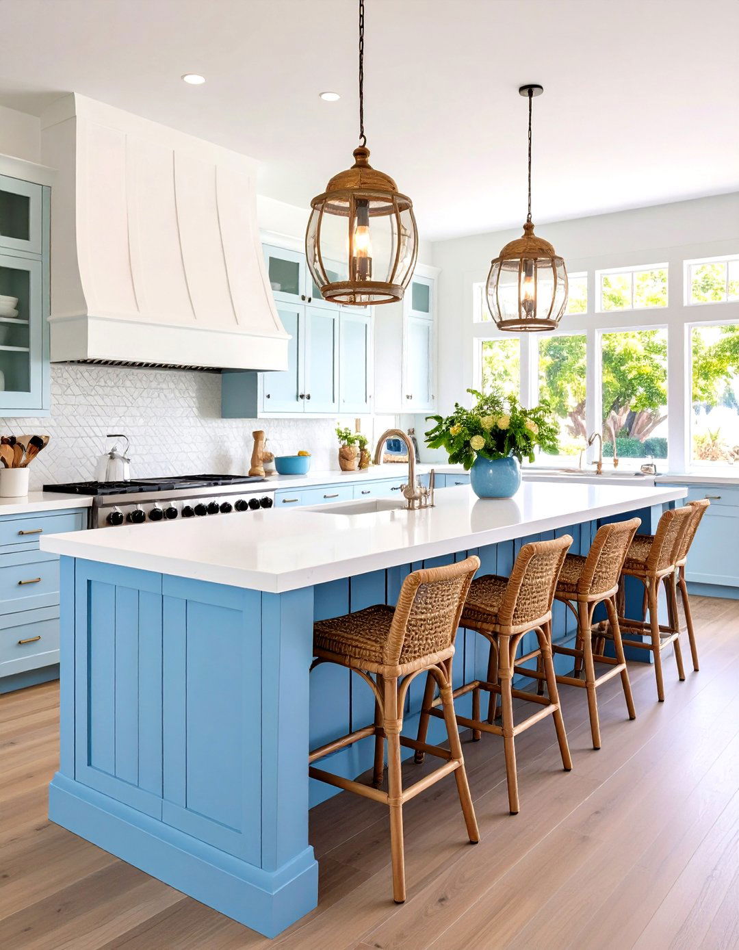 A Coastal Inspired Breakfast Bar - 30 kitchen bar ideas