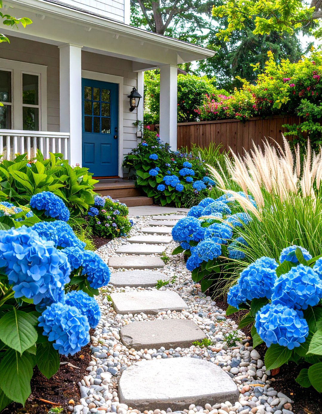 A Coastal Inspired Front Landscape - 30 landscape ideas for front of house