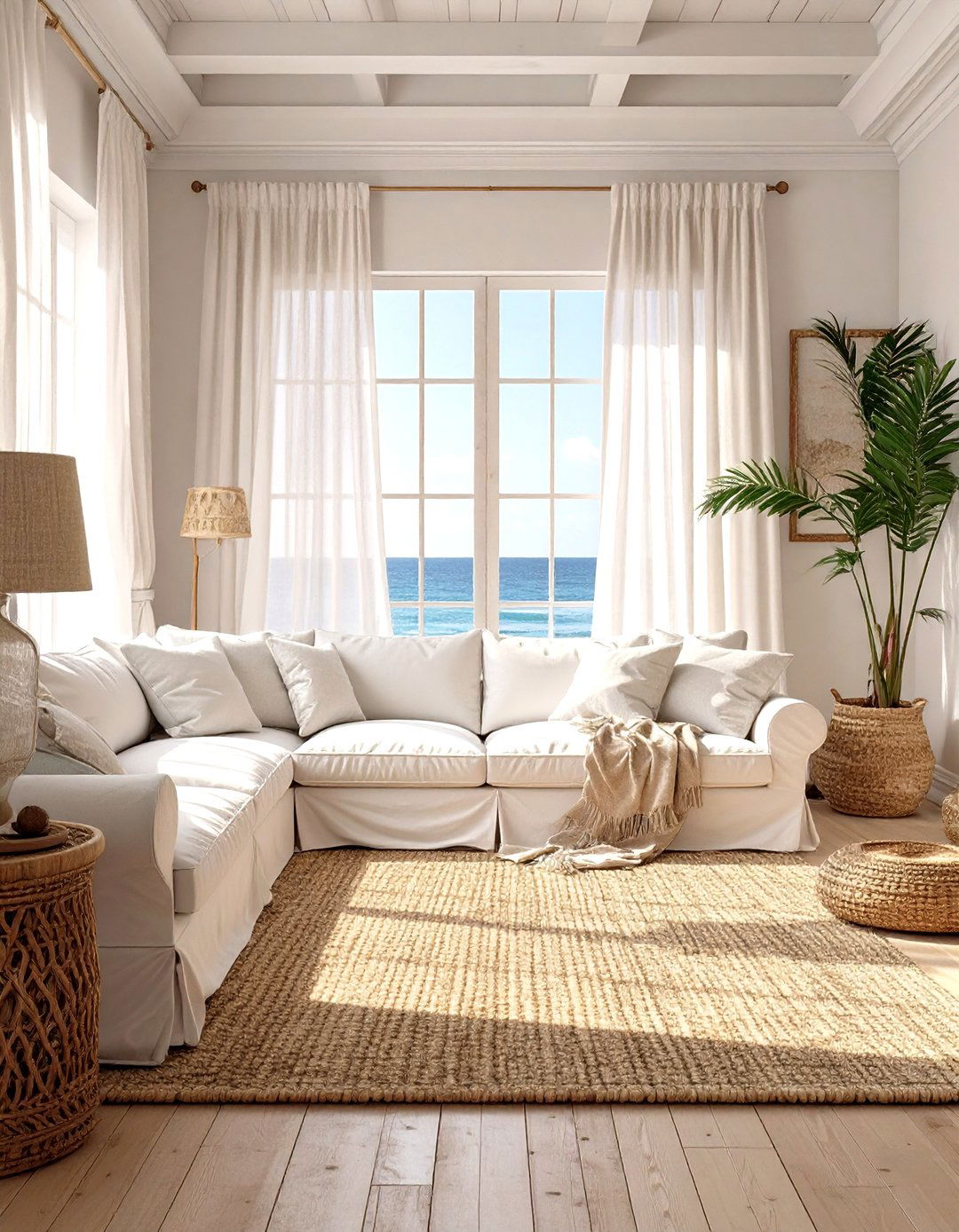 A Coastal Inspired Living Room Retreat - 30 extra small apartment living room ideas