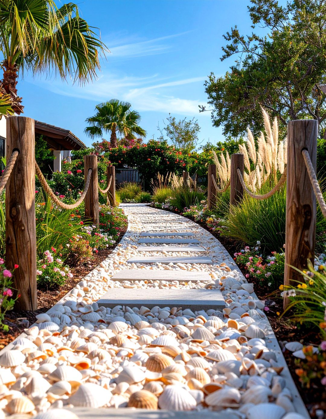 A Coastal Living Driveway Theme - 30 driveway landscaping ideas
