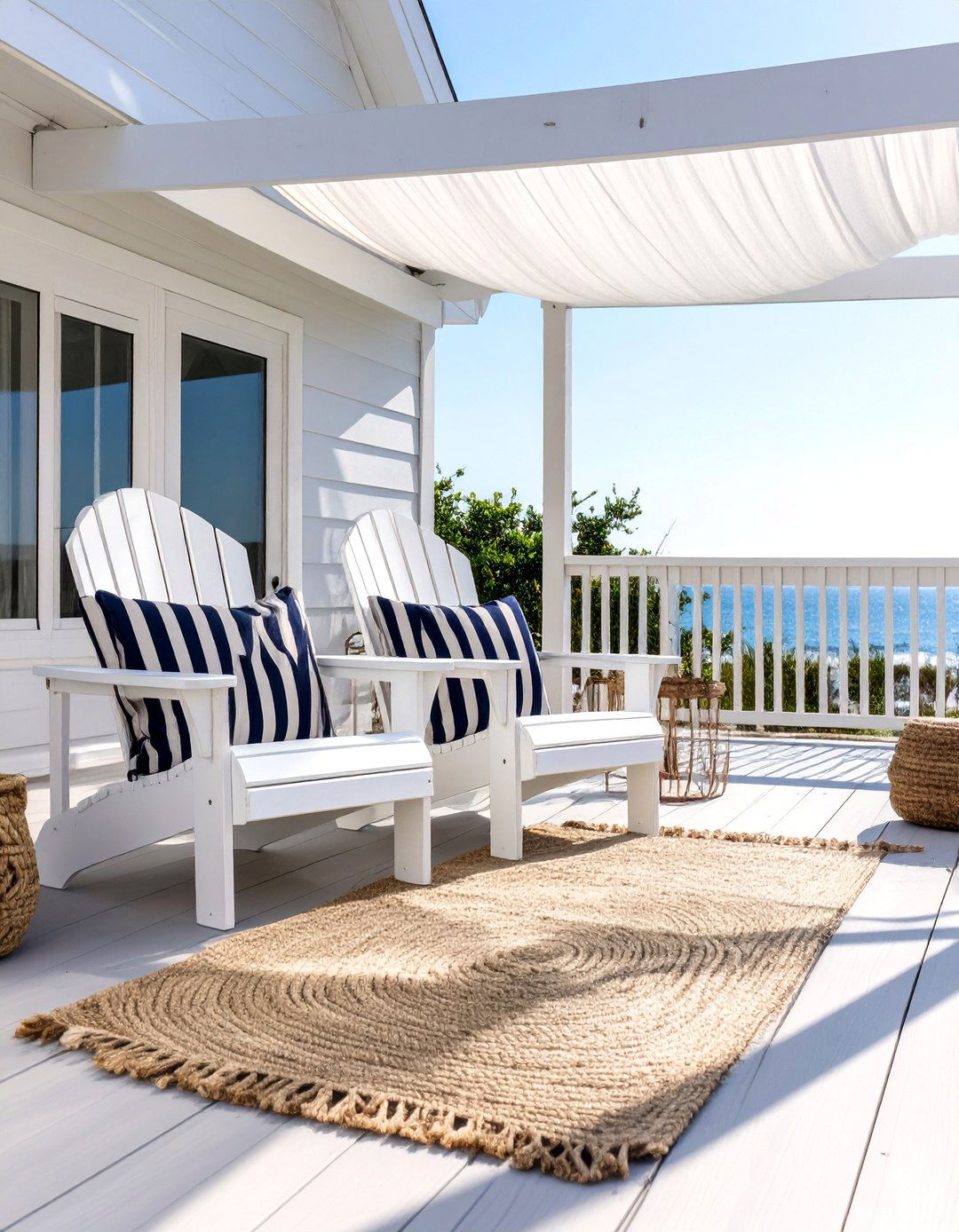 A Coastal Retreat Deck - 30 deck decorating ideas on a budget