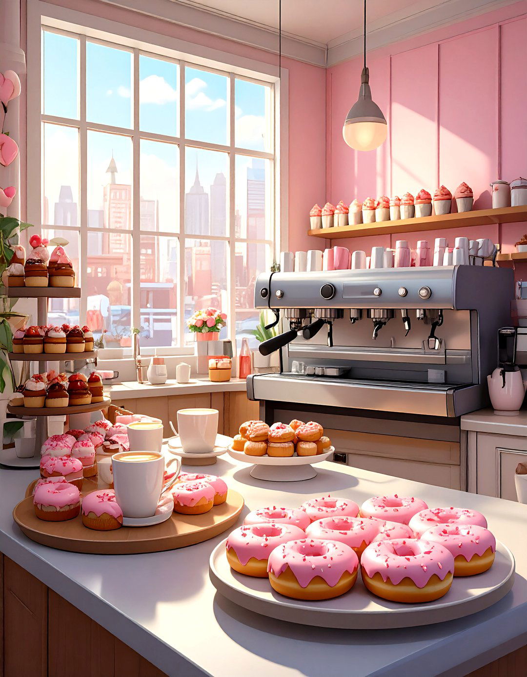 A Coffee and Pastry Morning - 30 office valentines day ideas
