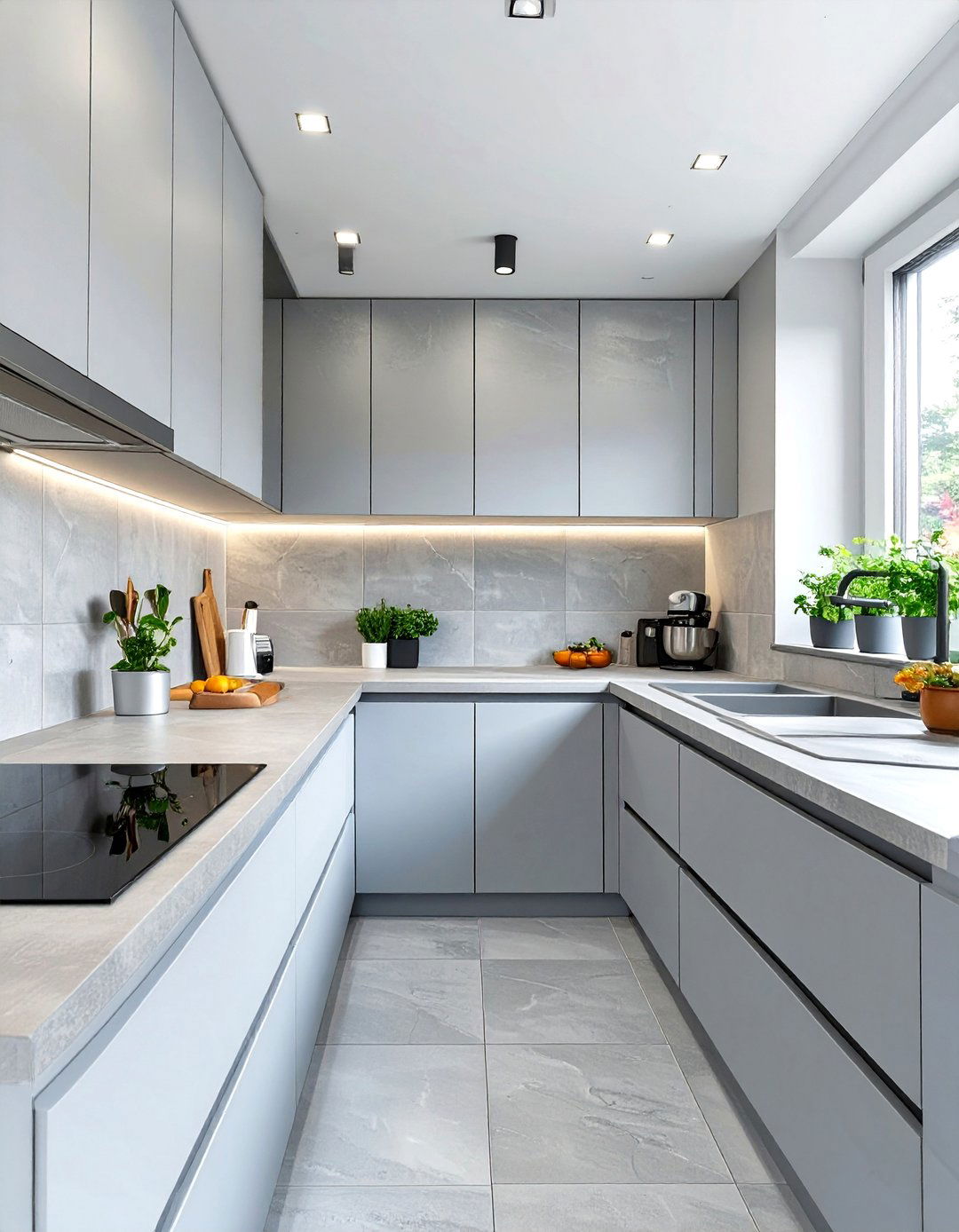 A Cohesive and Simple Backsplash - 30 very small kitchen ideas