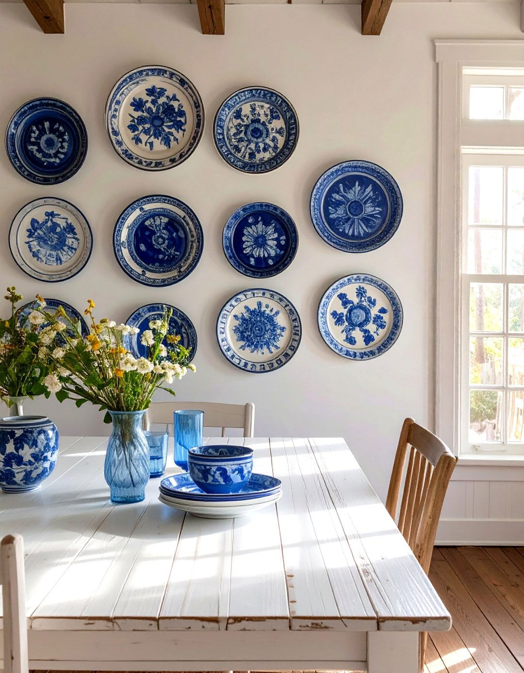 A Collection of Plates - 30 dining room art ideas
