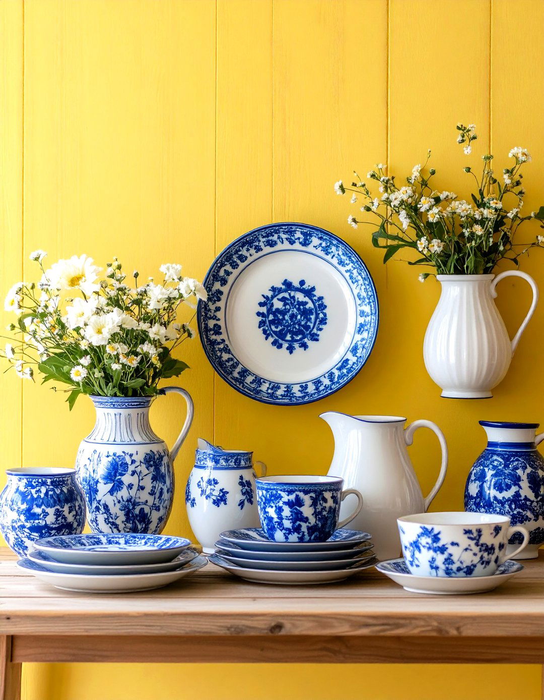 A Collection of Thematic Plates - 30 family room wall decor ideas