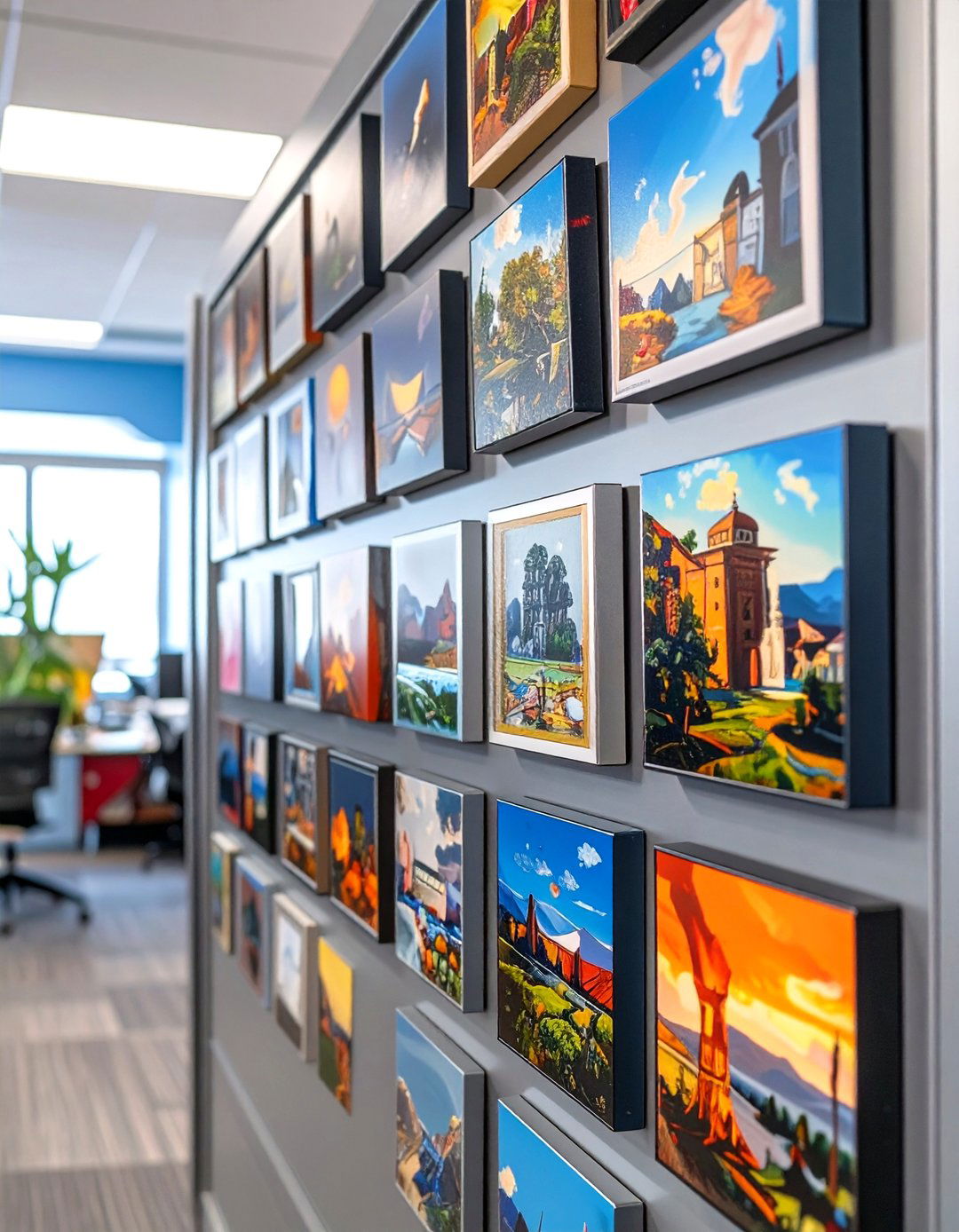A Collection of Themed Magnets - 30 small office cubicle decoration ideas