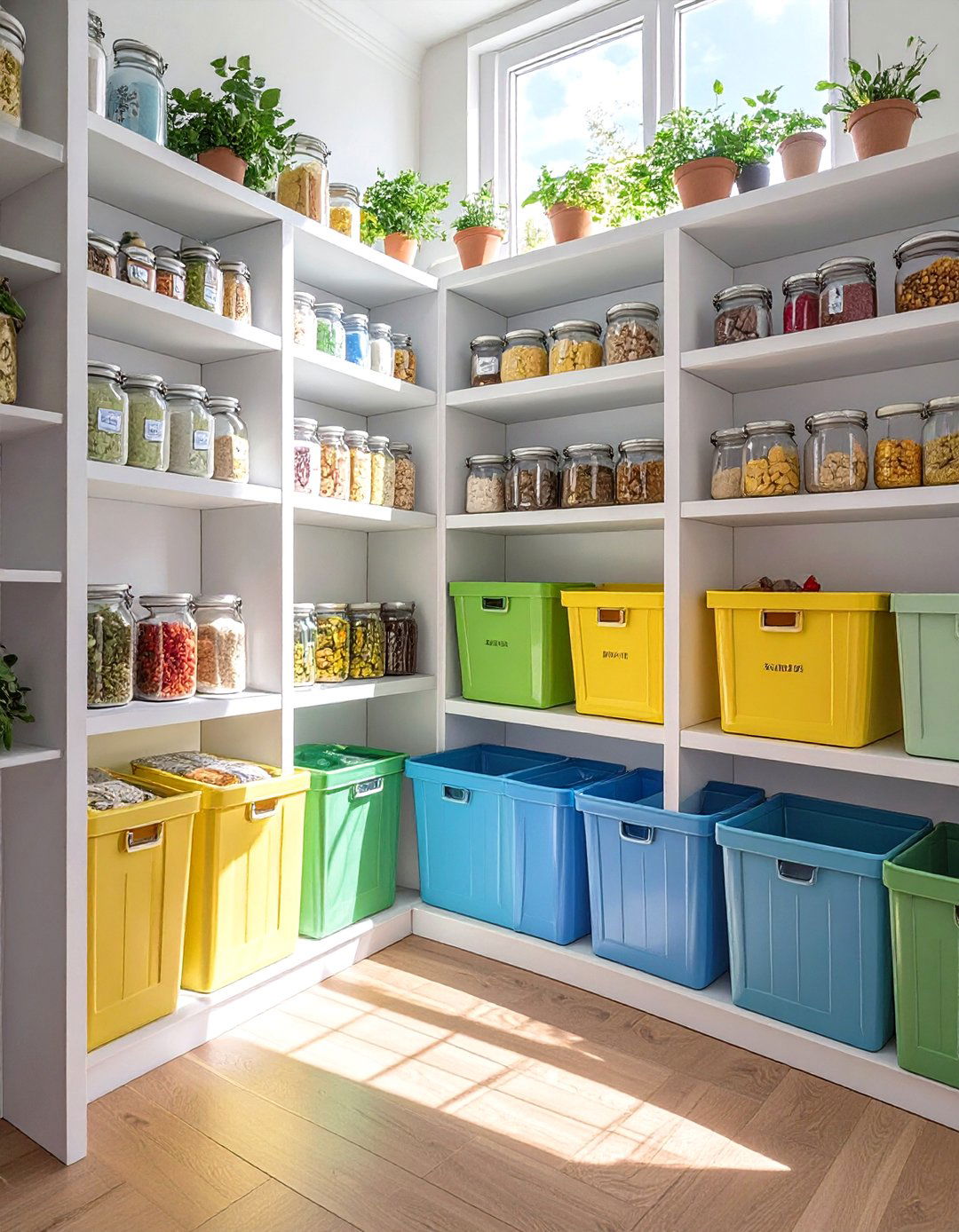 A Color Coded Pantry System - 30 organize pantry ideas
