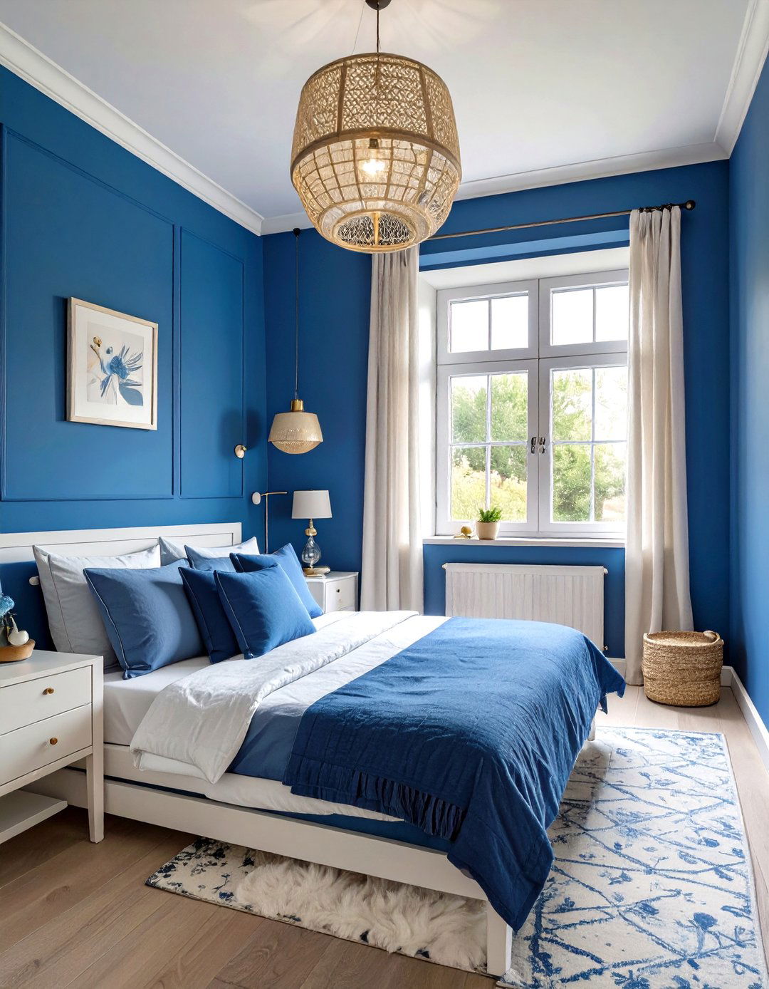 A Color Drenched Monochrome Bedroom - 30 girl bedroom ideas for small rooms