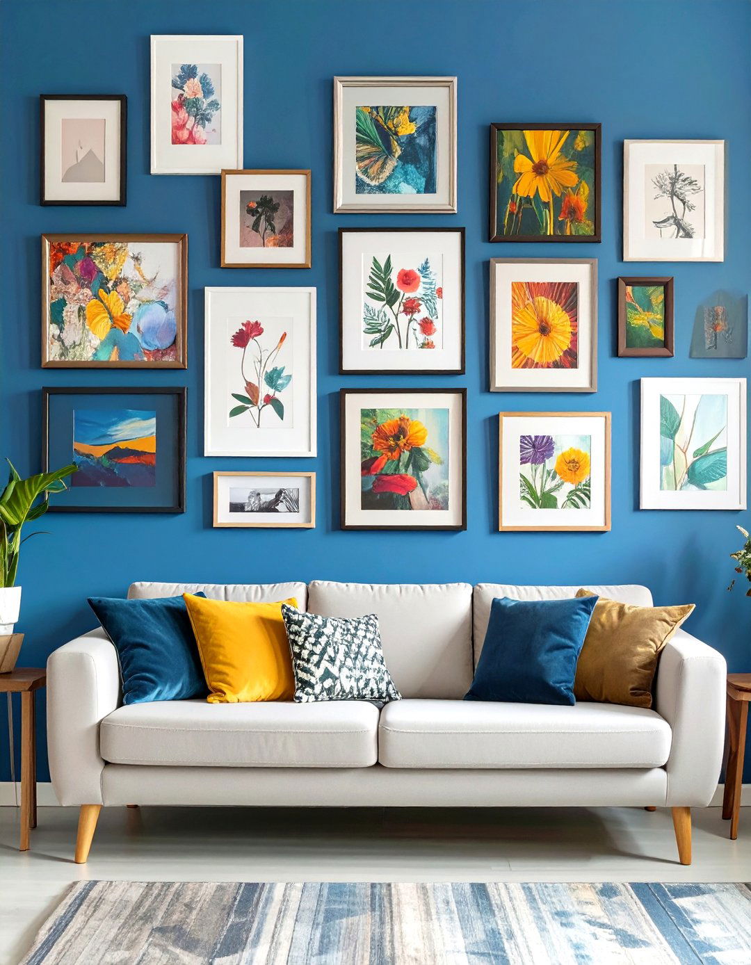 A Colorful Eclectic Gallery Wall - 30 interior design blogs ideas