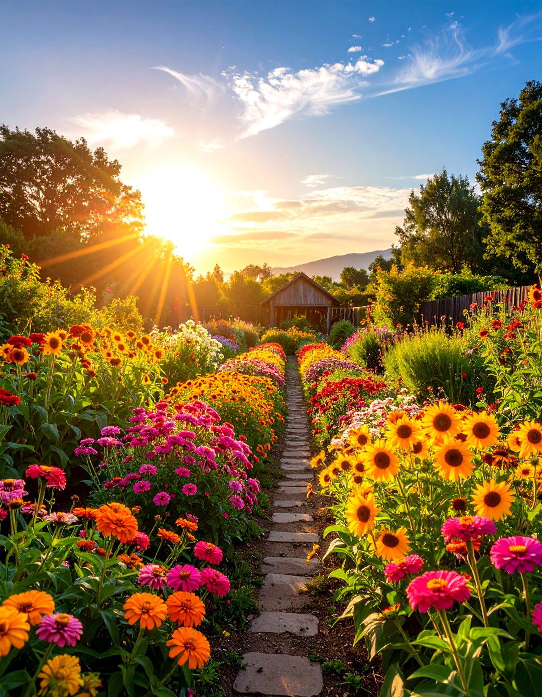 A Colorful Flower Cutting Garden - 30 outdoor space ideas