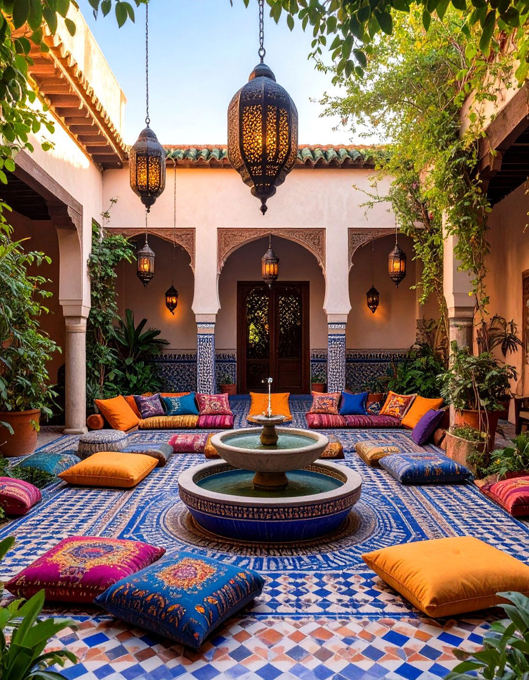 A Colorful Moroccan Riad Backyard - 30 design your backyard online free ideas