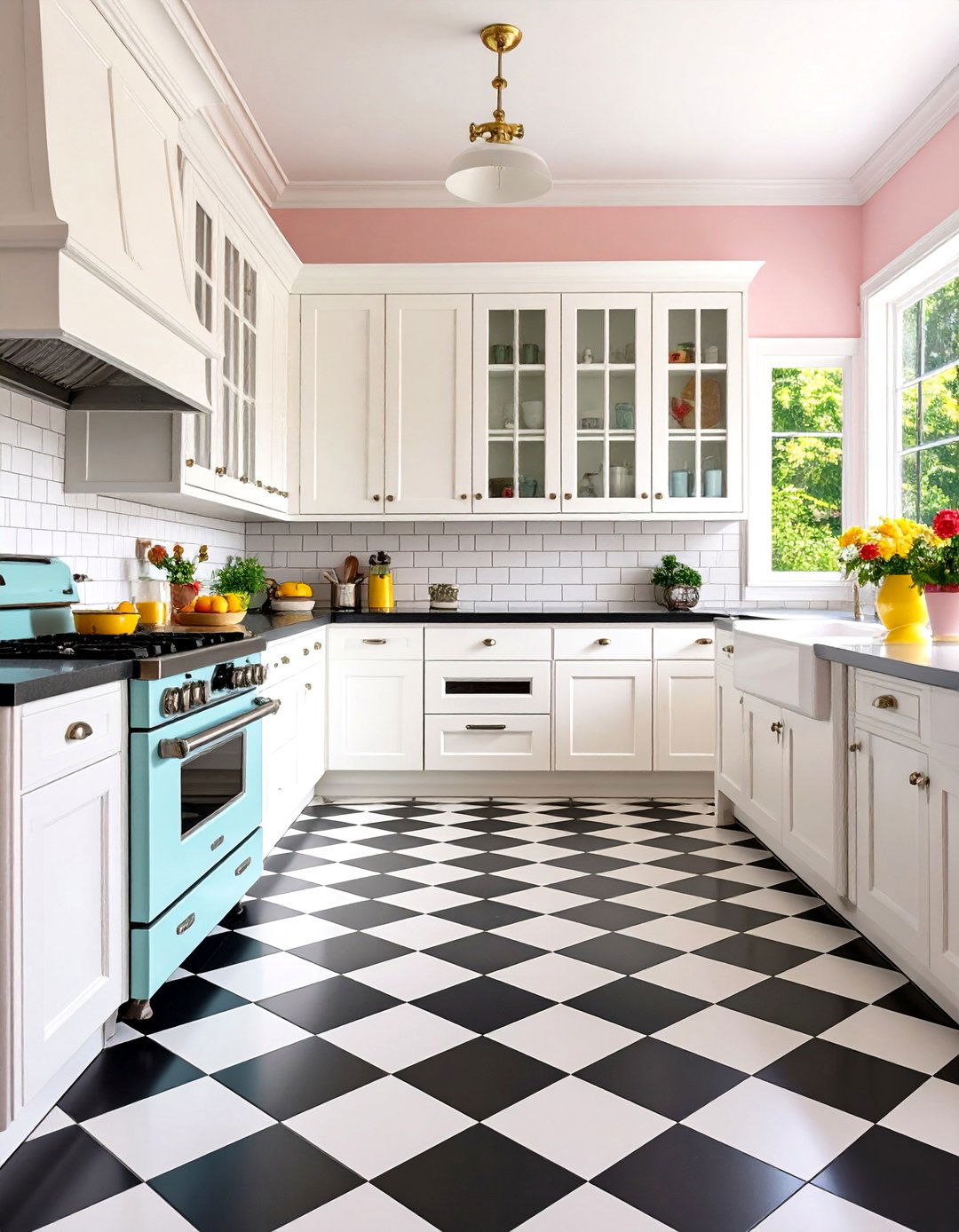 A Colorful Retro Kitchen - 30 kitchen renovations ideas