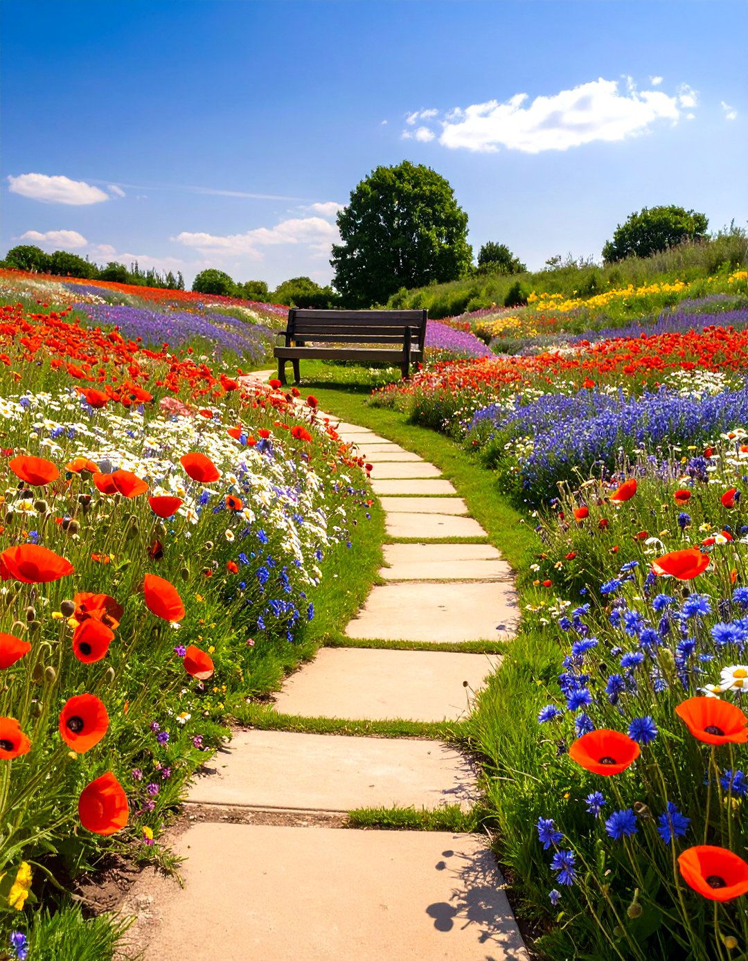 A Colorful Wildflower Meadow - 30 memorial garden ideas