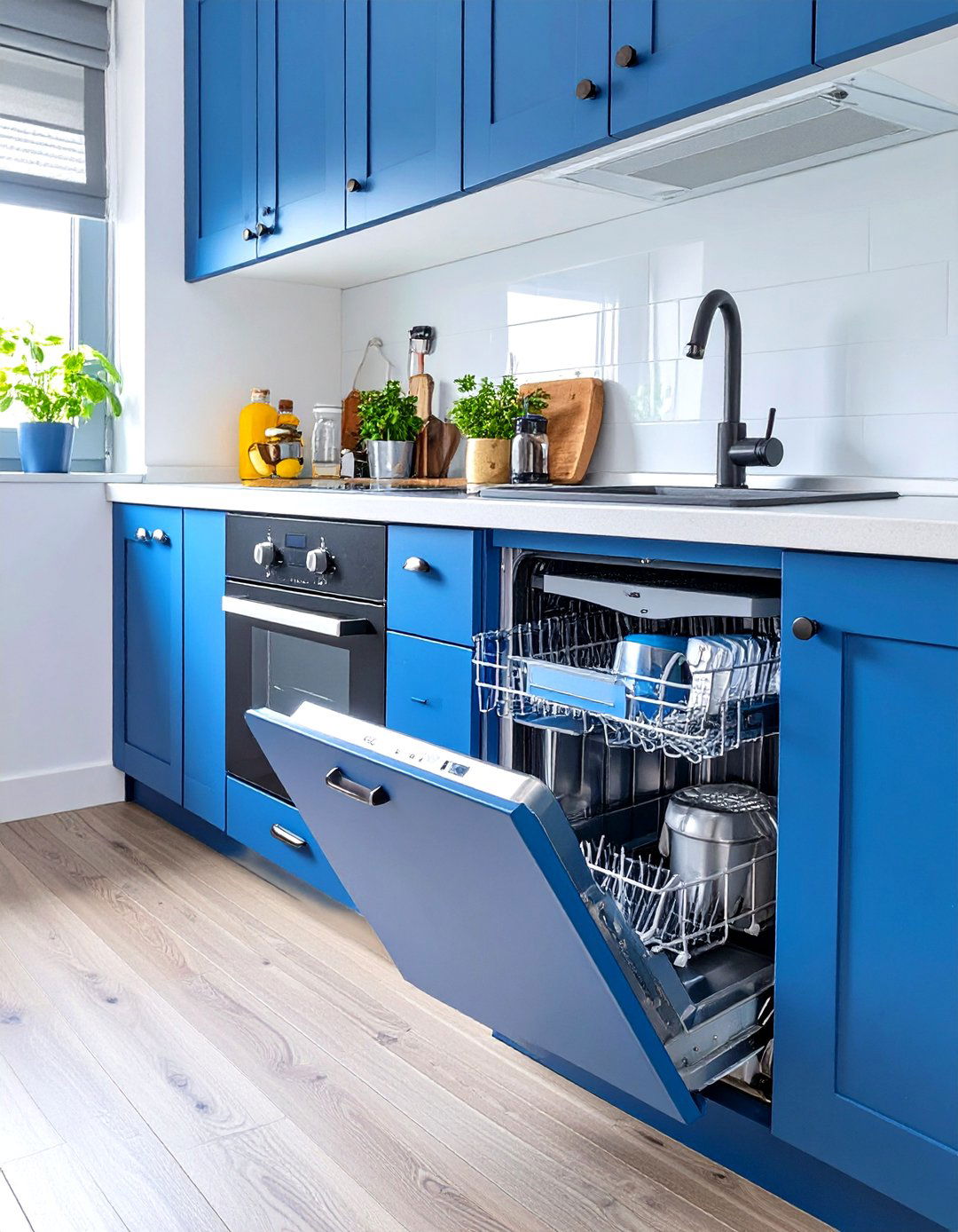 A Compact Dishwasher Drawer - 30 tiny home kitchen ideas