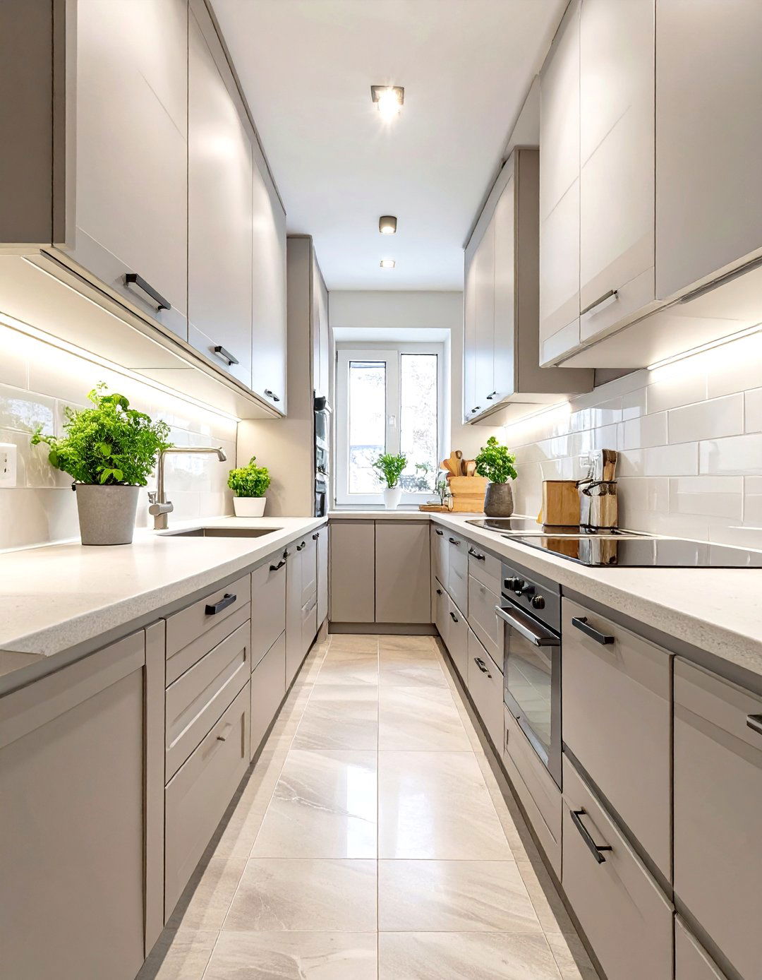 A Compact Galley Kitchen Layout - 30 free kitchen design software ideas