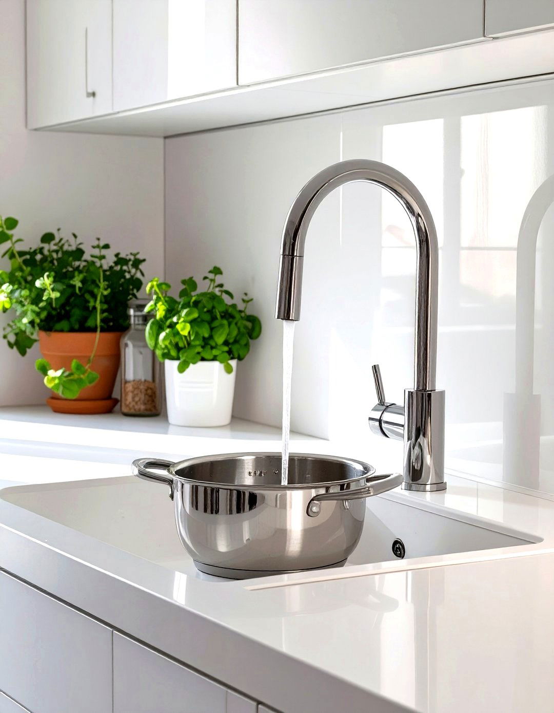 A Compact Kitchen with the Ikea ALMAREN Faucet - 30 small ikea kitchen ideas