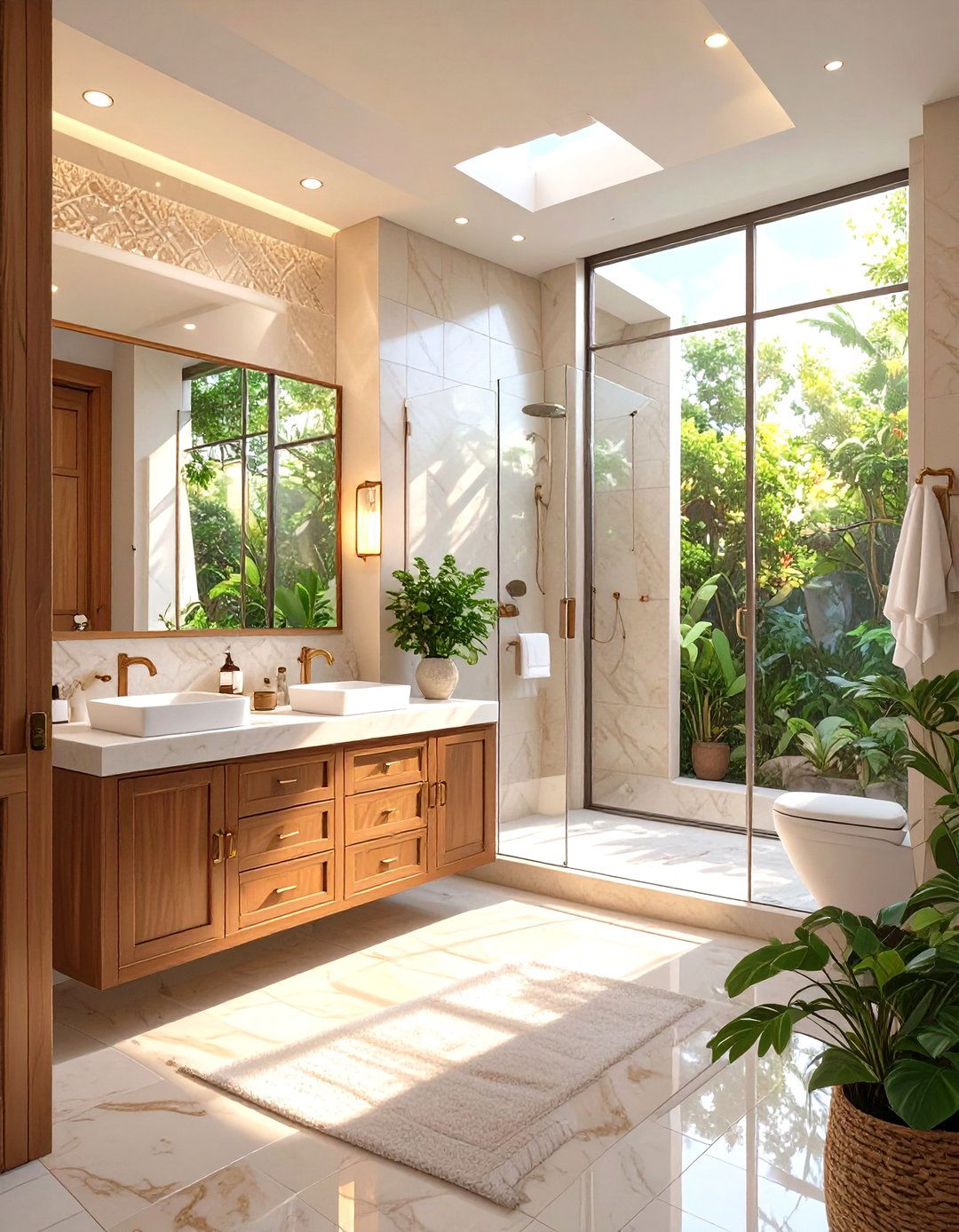 A Compartmentalized Bathroom Layout - 30 master bathroom layout ideas