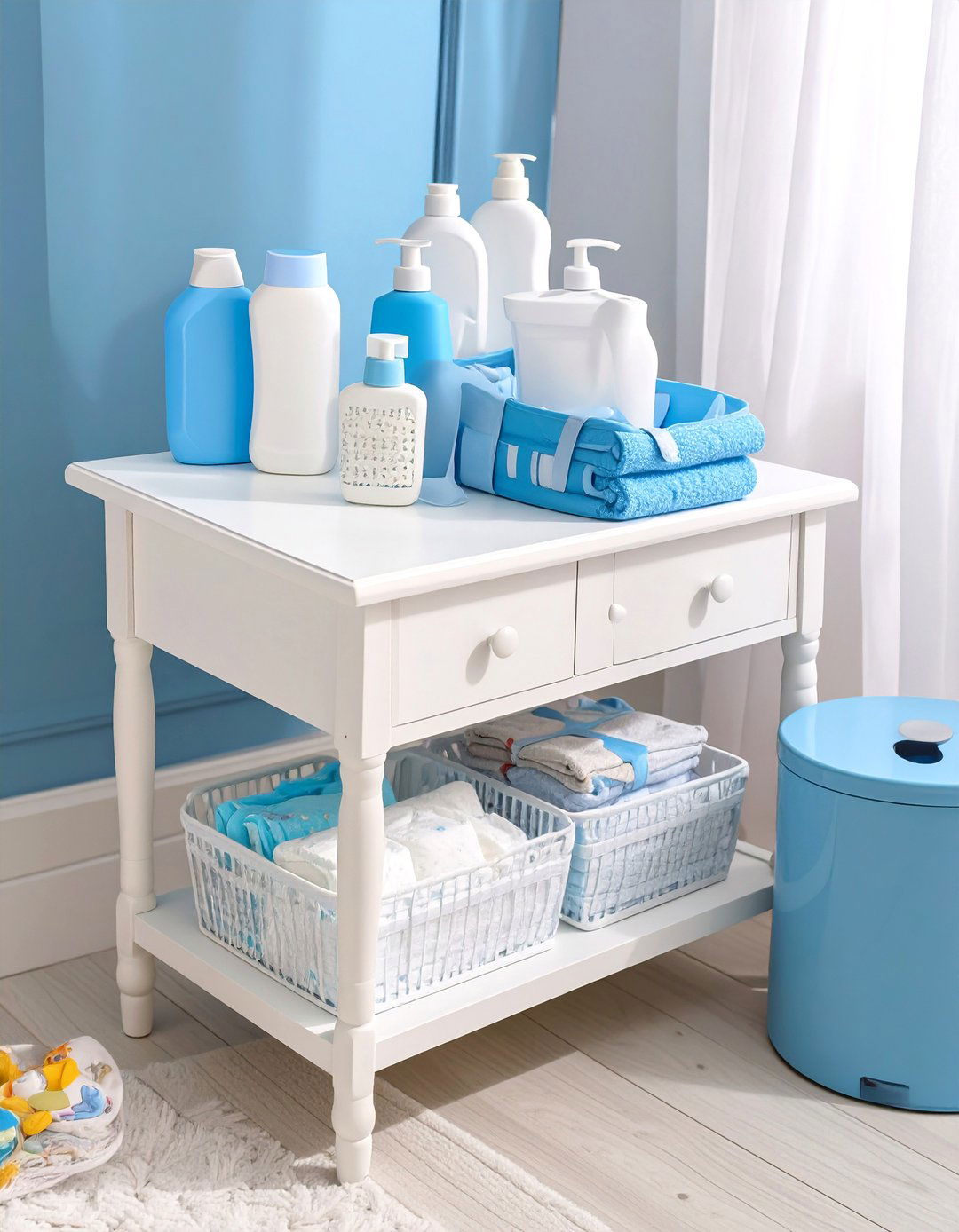 A Complete Diapering Station Kit - 30 baby shower gift ideas for boy