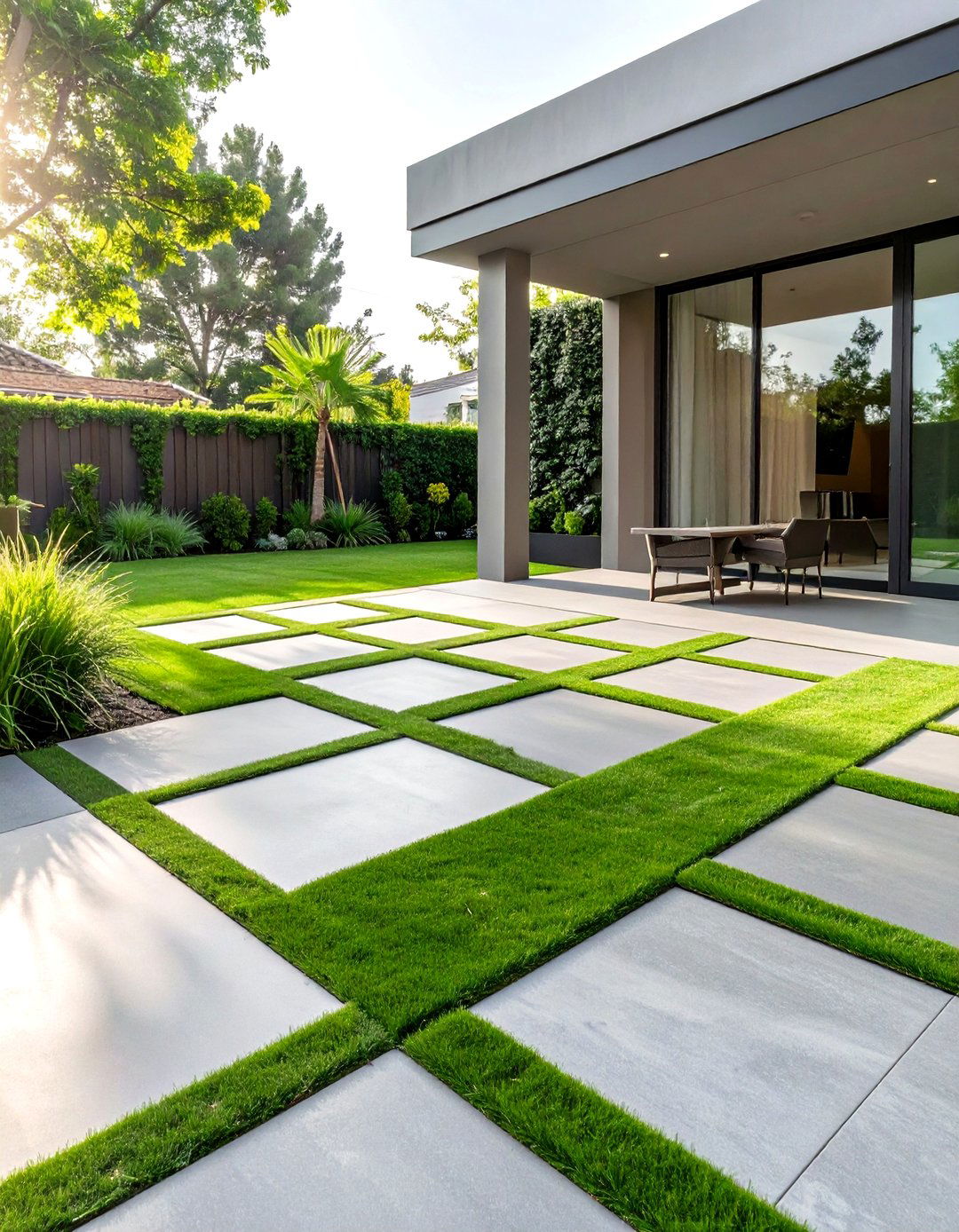 30 Modern Concrete Patio Ideas for Your Backyard - We Love Home Blog